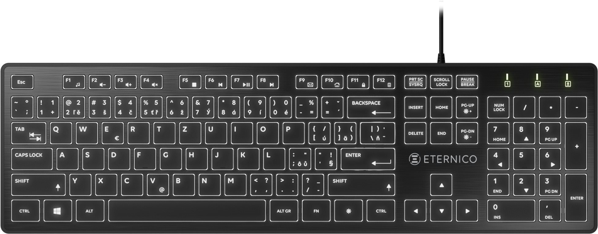 Eternico Wired KD2001 White LED Backlit (CZ/SK)