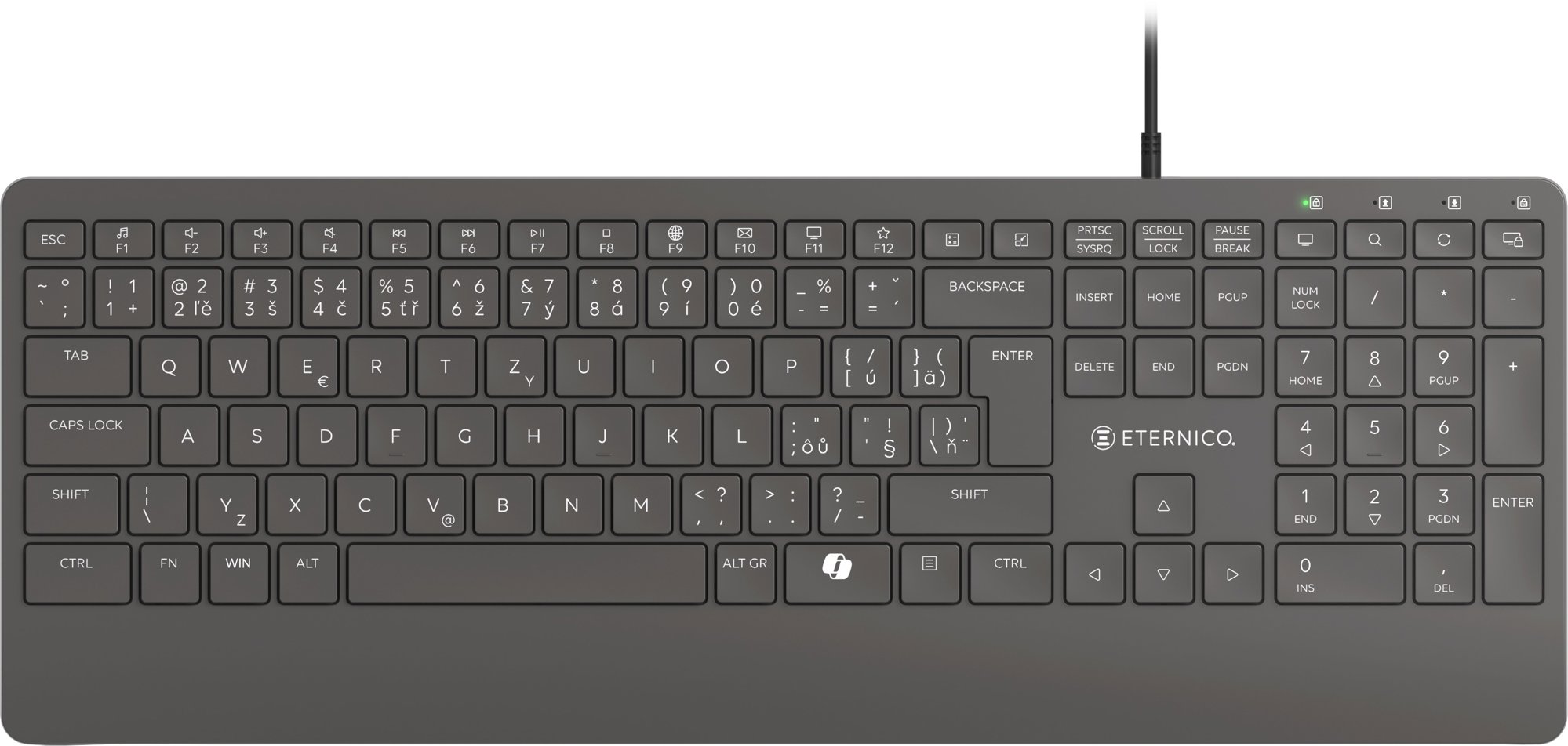 Eternico Wired Keyboard KD2360 CZ/SK