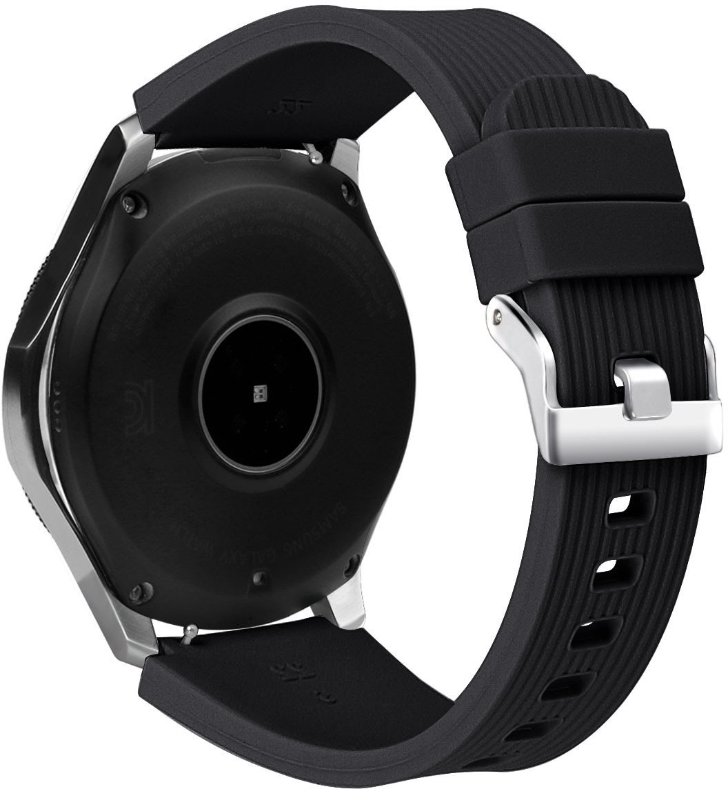 Eternico Essential Vertical Grain Silver Buckle universal Quick Release 22mm černý