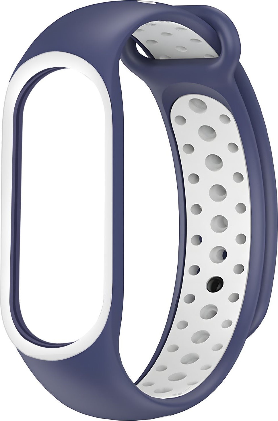 Eternico Sporty pro Xiaomi Mi band 5 / 6 / 7 aqua blue and white