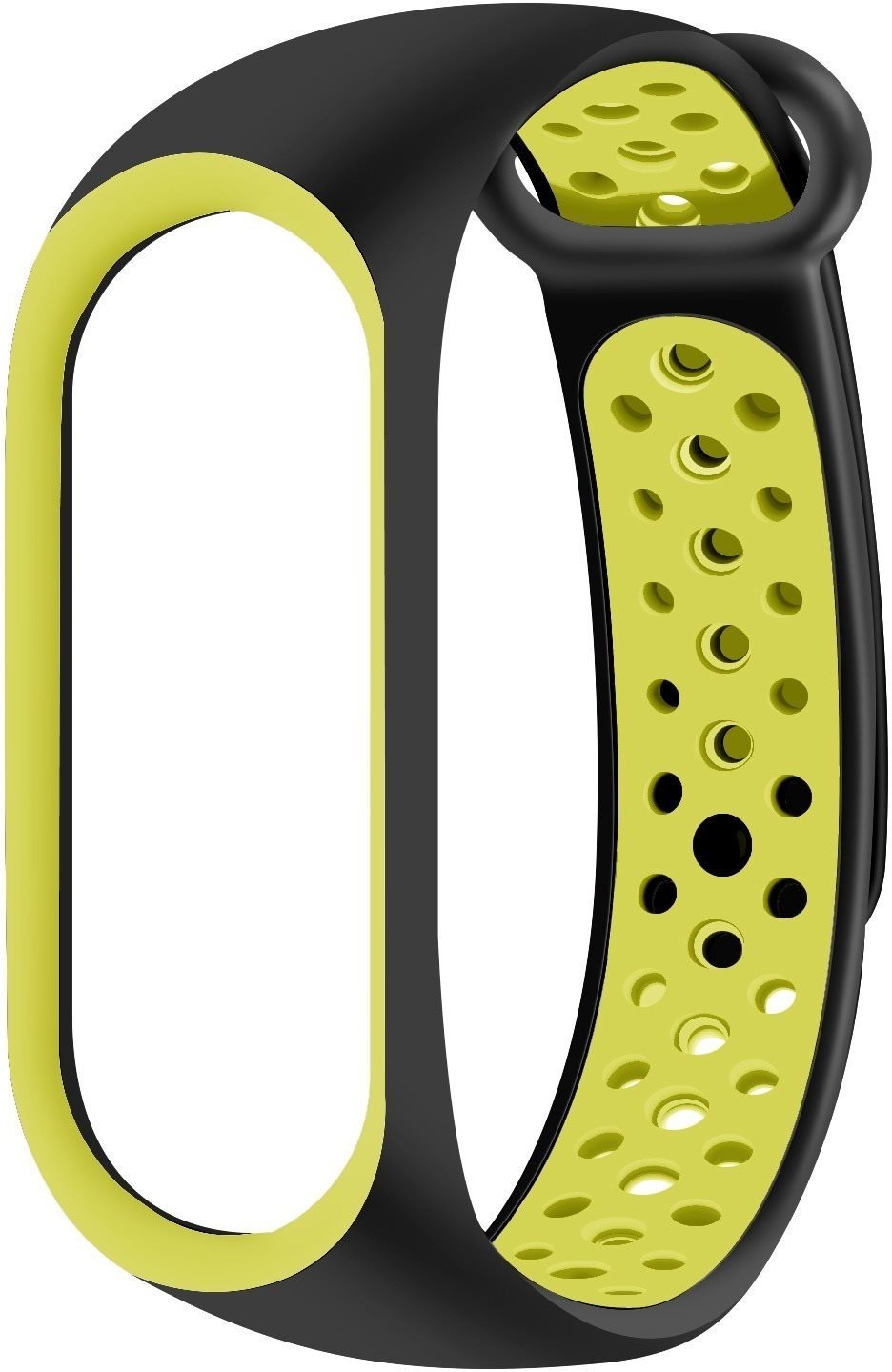Eternico Sporty pro Xiaomi Mi band 5 / 6 / 7 solid black and yellow