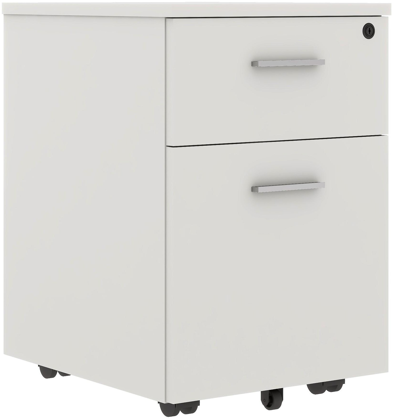 AlzaErgo File Cabinet WD10 Splinter bílý - kancelářský kontejner