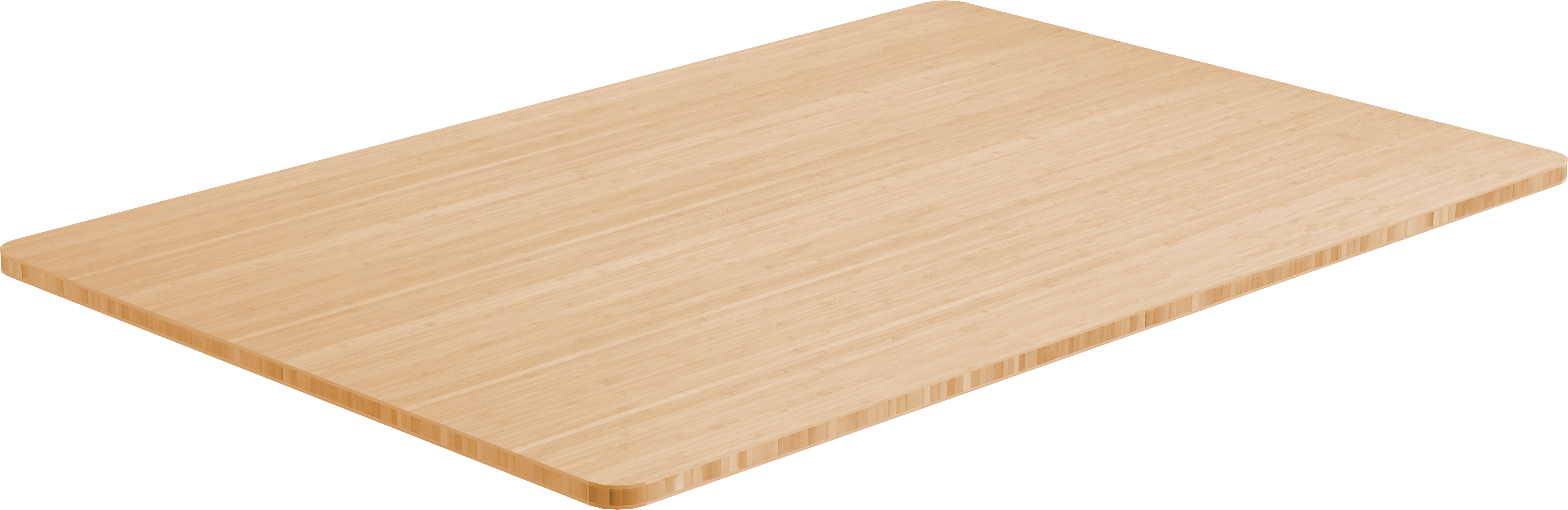 AlzaErgo Tabletop 120x80 cm bambusový stůl se zaoblenými hranami