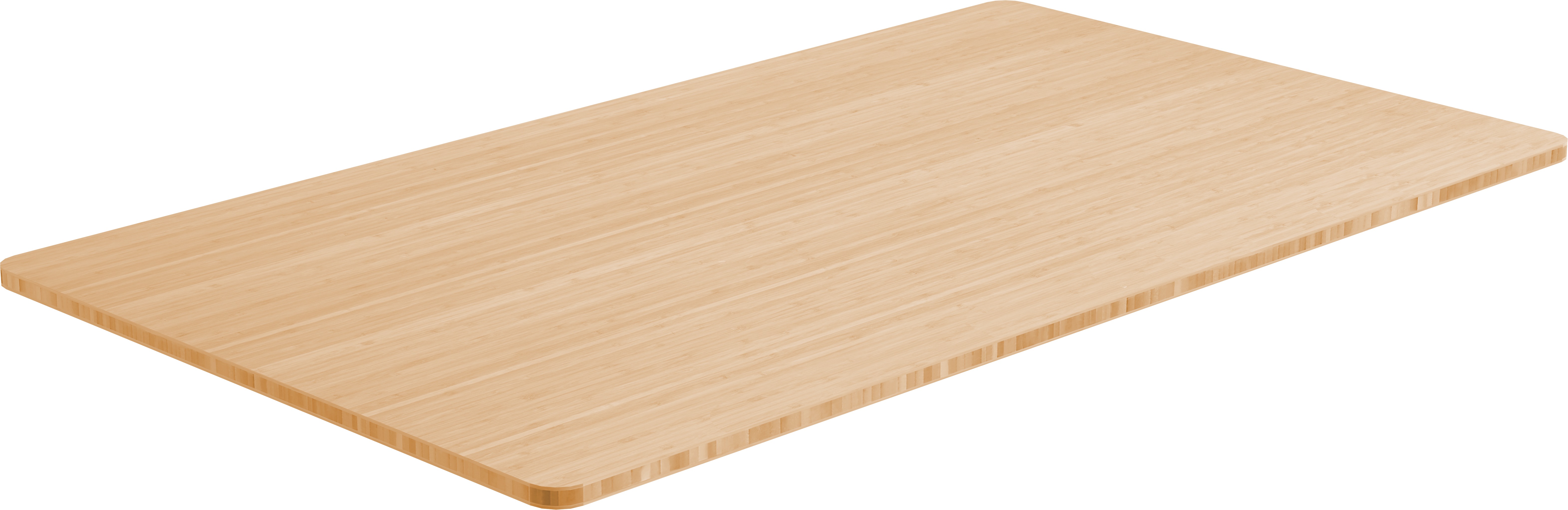 AlzaErgo Tabletop 120x80 cm bambusový stůl se zaoblenými hranami