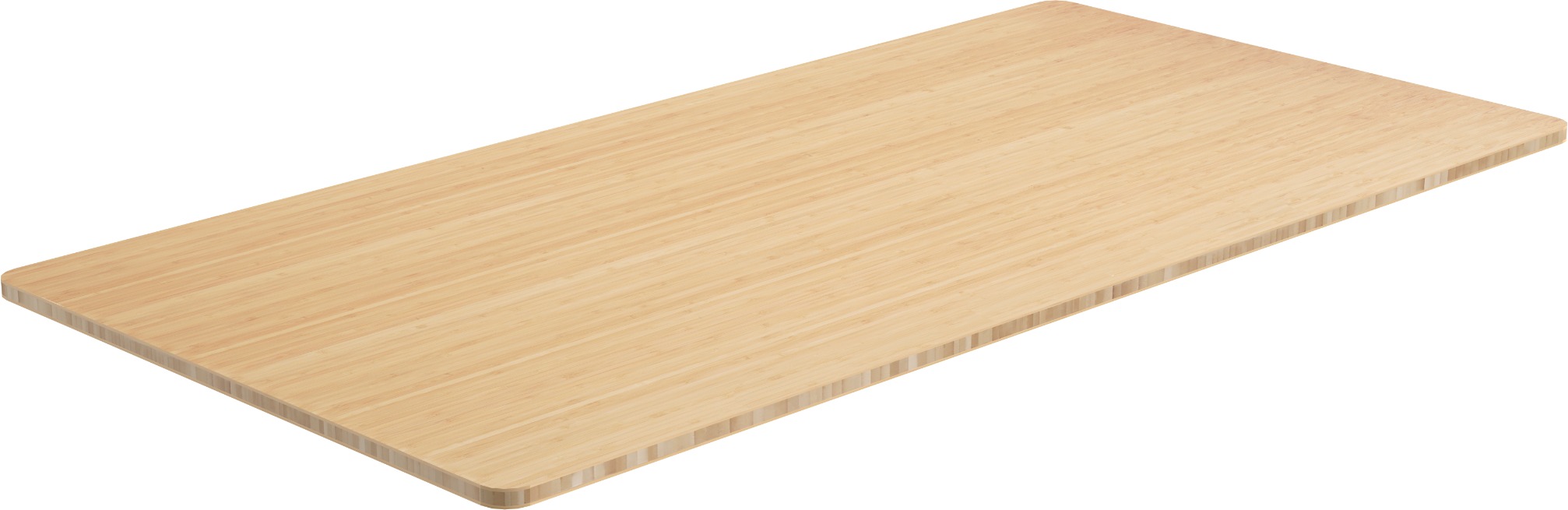 AlzaErgo Tabletop 120x80 cm bambusový stůl se zaoblenými hranami