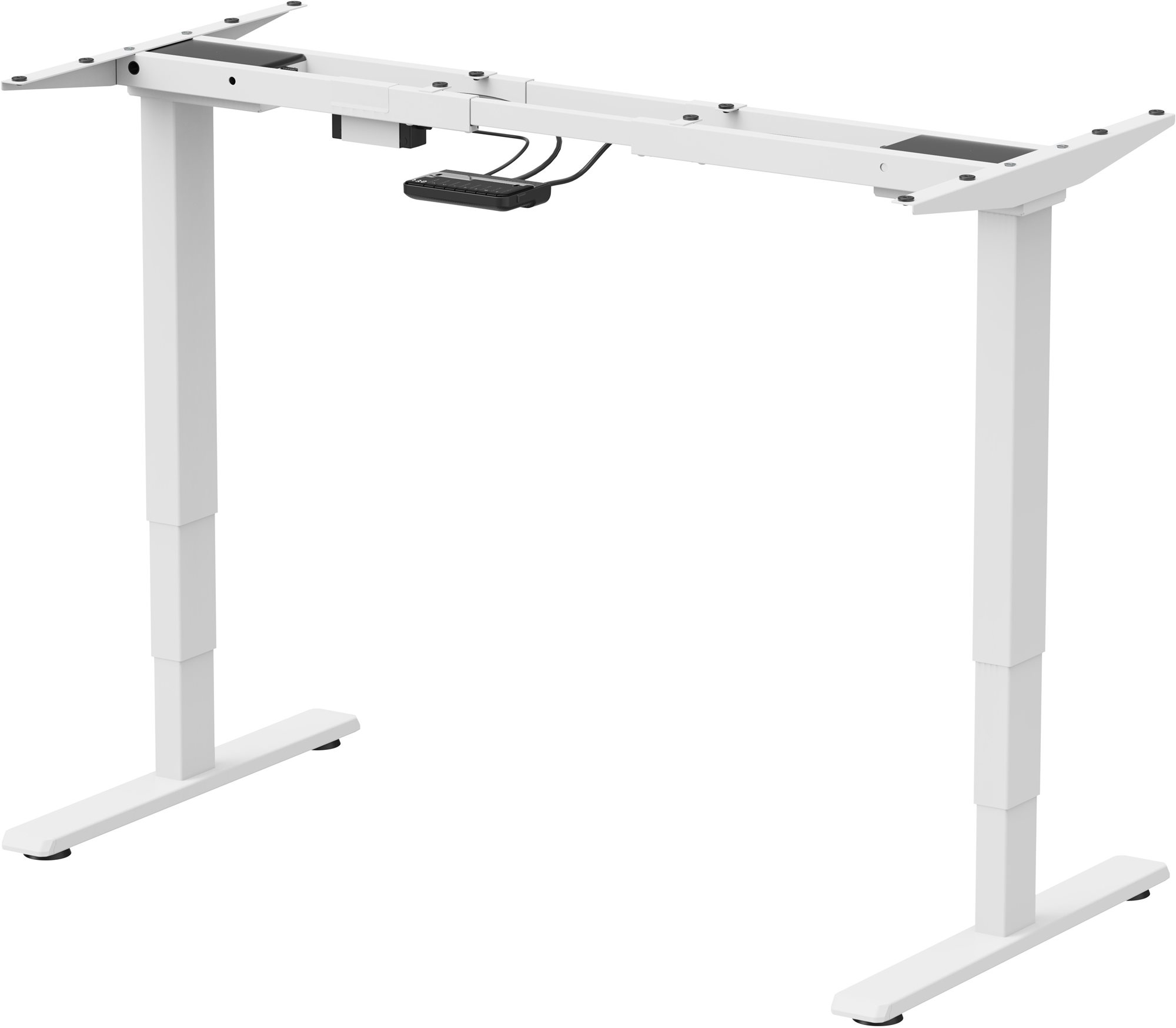 AlzaErgo Table ET1 Essential bílý polohovací kancelářský stůl