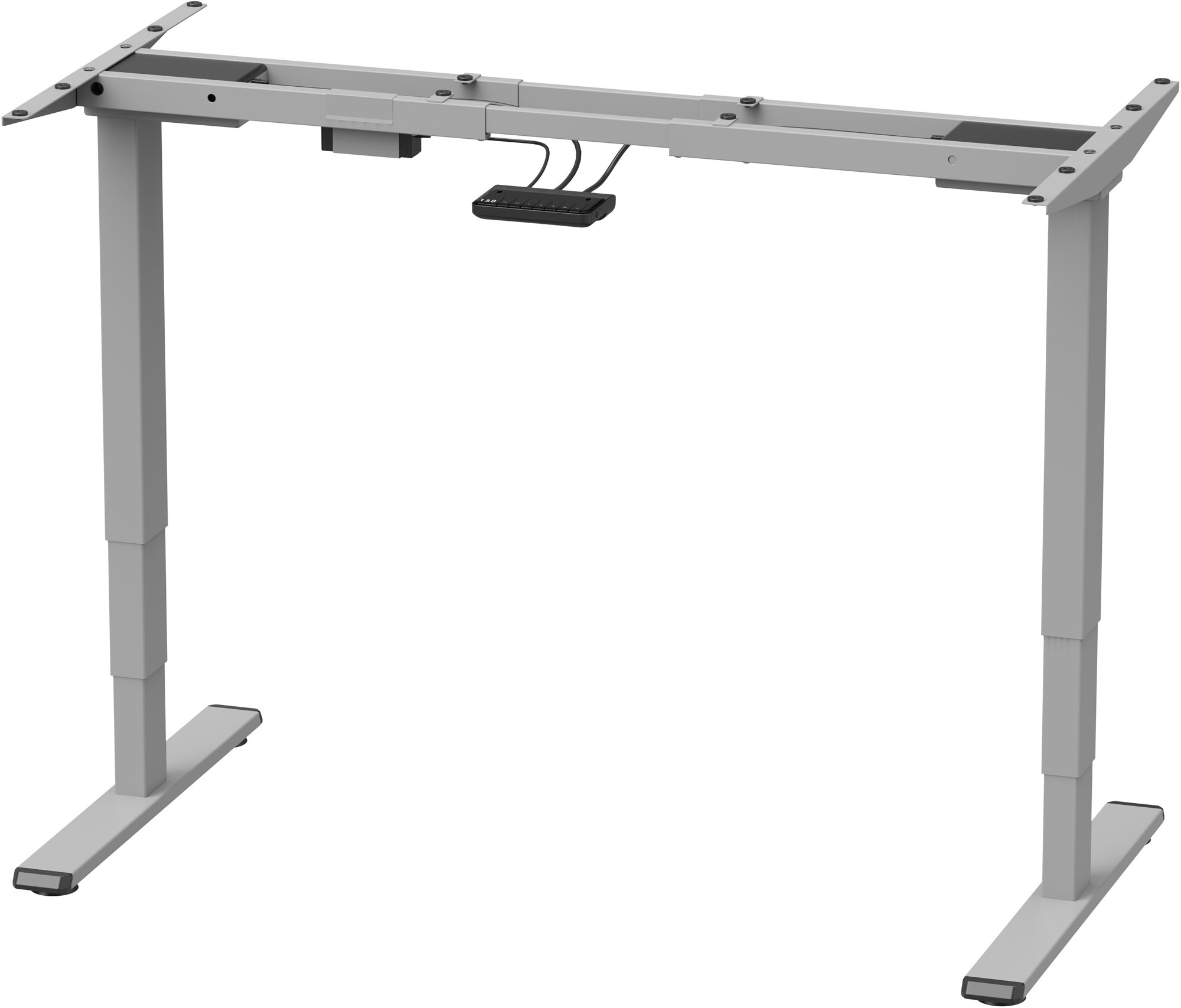 AlzaErgo Table ET1 Essential šedý - polohovací kancelářský stůl