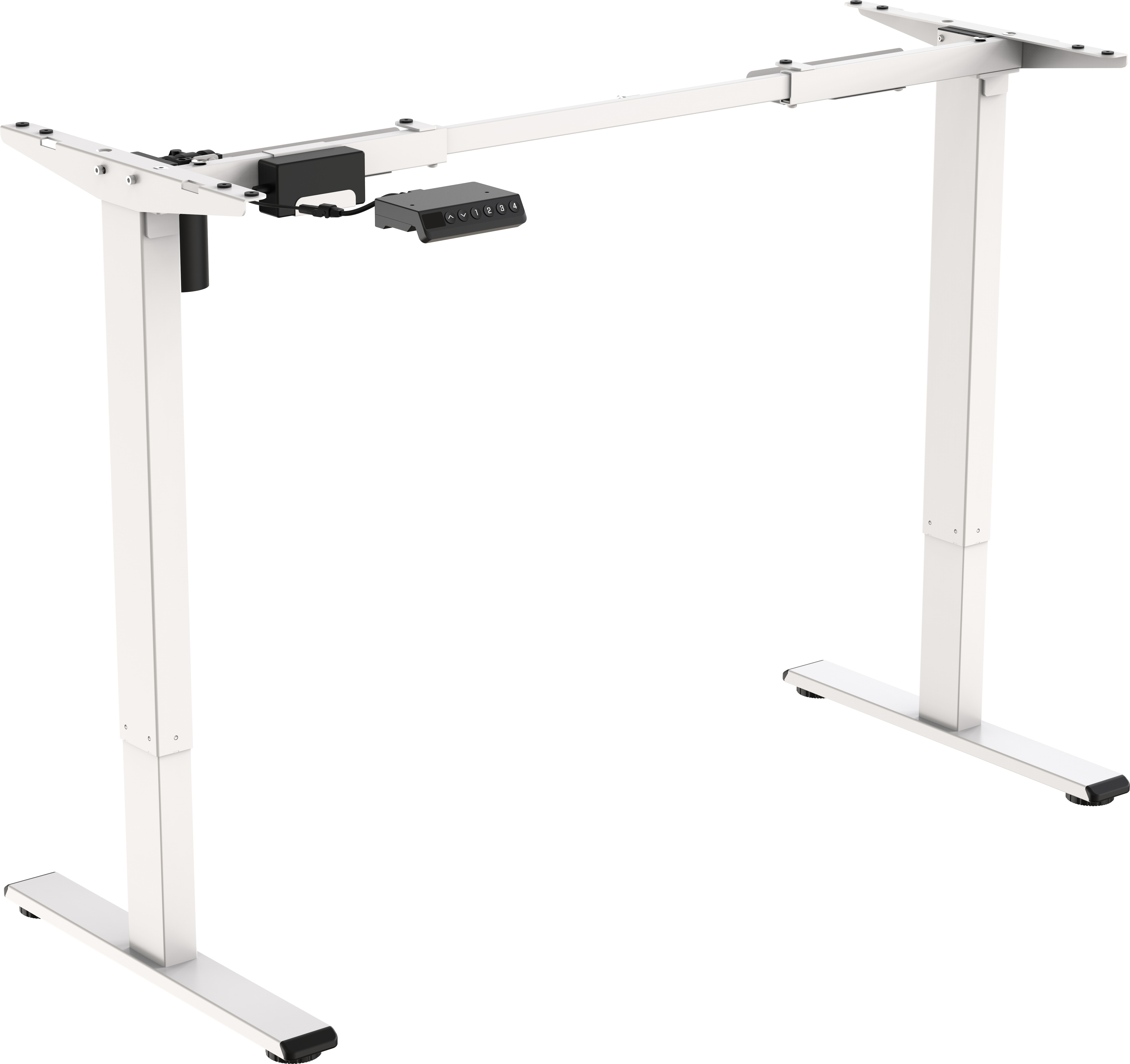 AlzaErgo Table ET2 Essential bílý - polohovací kancelářský stůl