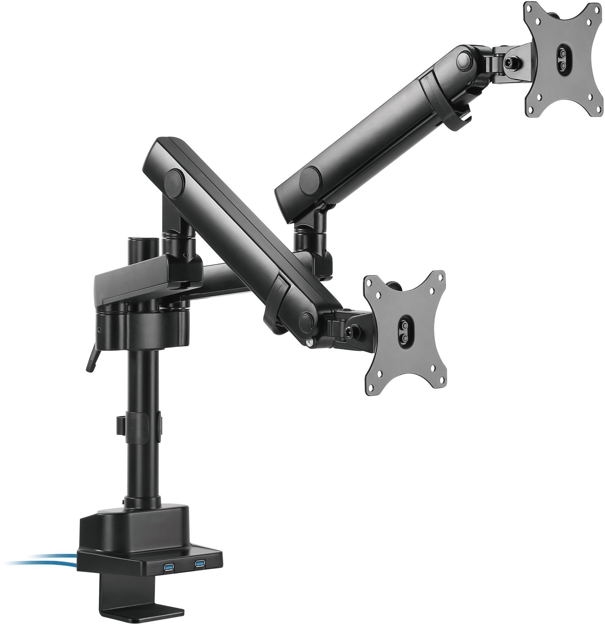 AlzaErgo Arm D85B Essential USB - ergonomický držák na monitor