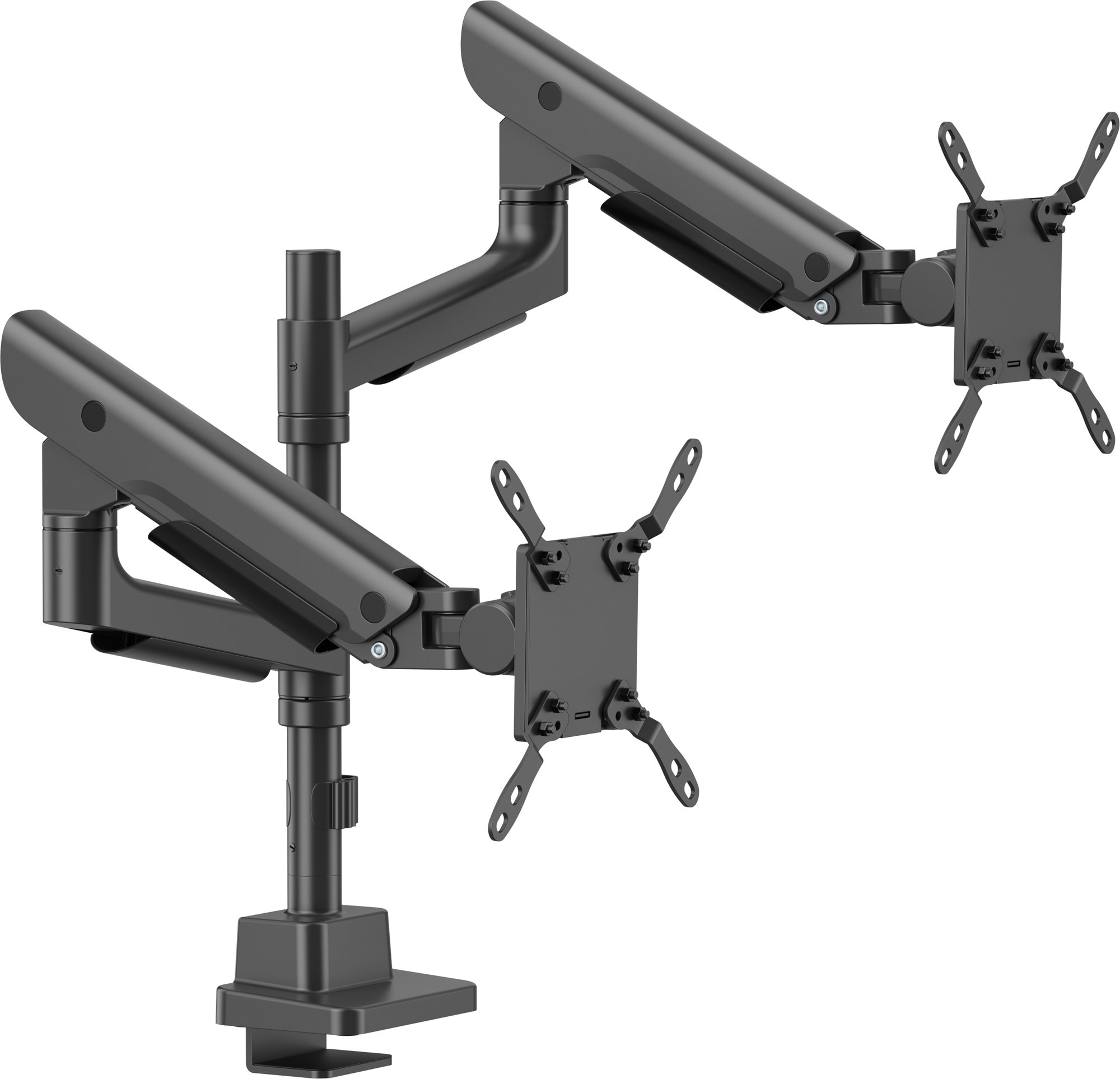 Držák monitoru AlzaErgo Arm D110TB Ultimate SteelBar černý