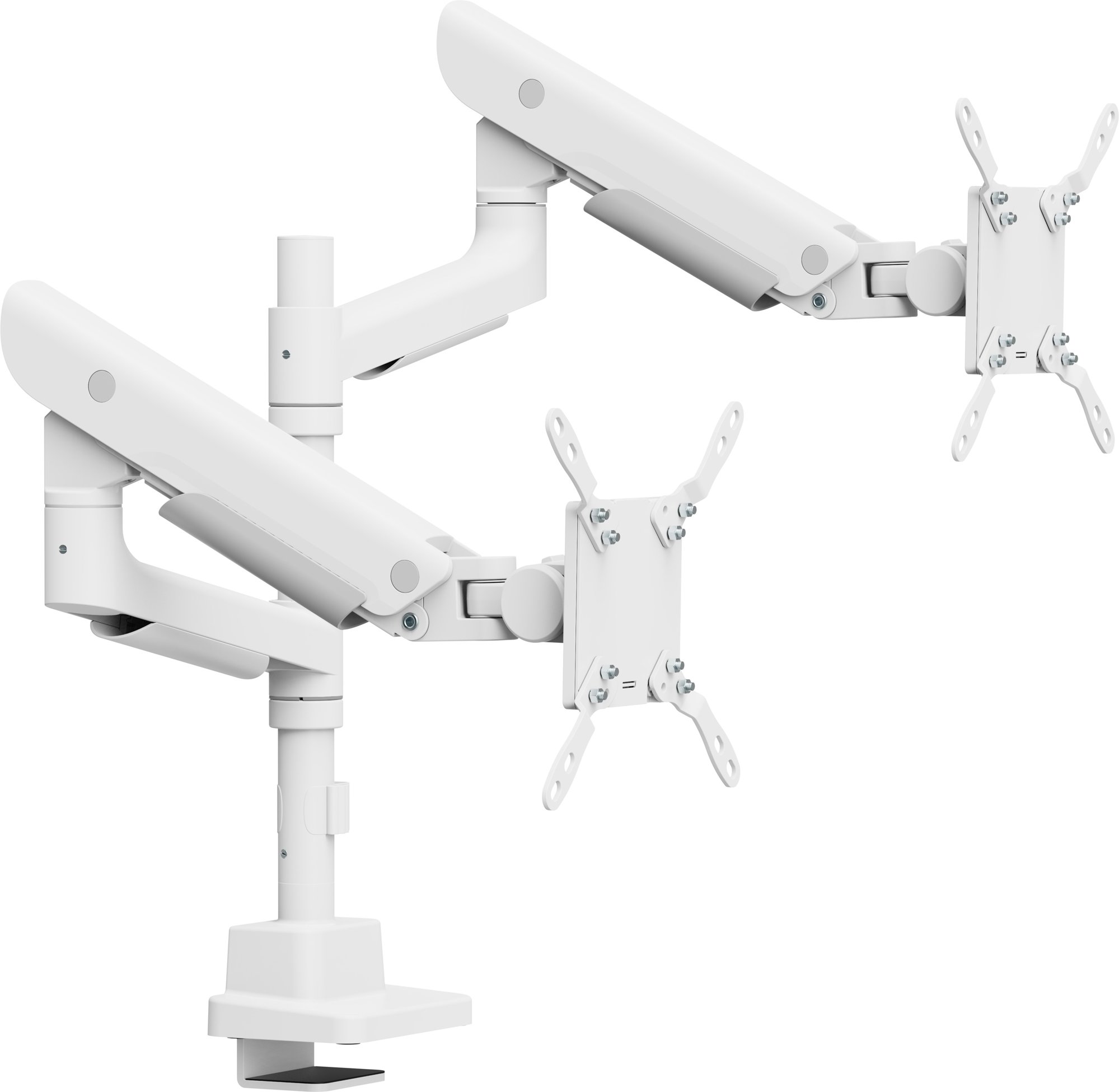 AlzaErgo Arm D110TW Ultimate SteelBar bílý držák monitoru