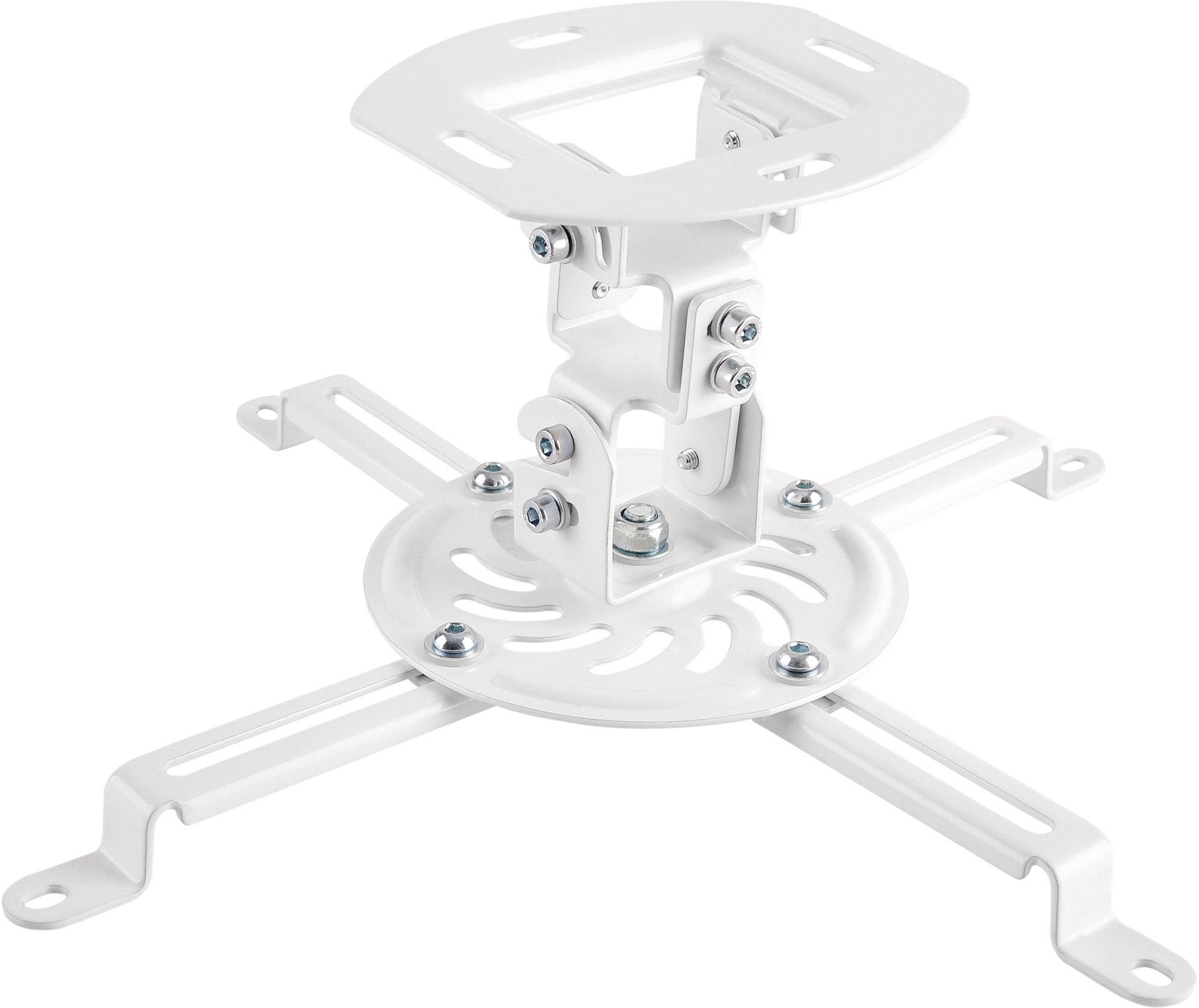 AlzaErgo Projector Mount C10W bílý - univerzální držák projektů pro různé typy projektů.