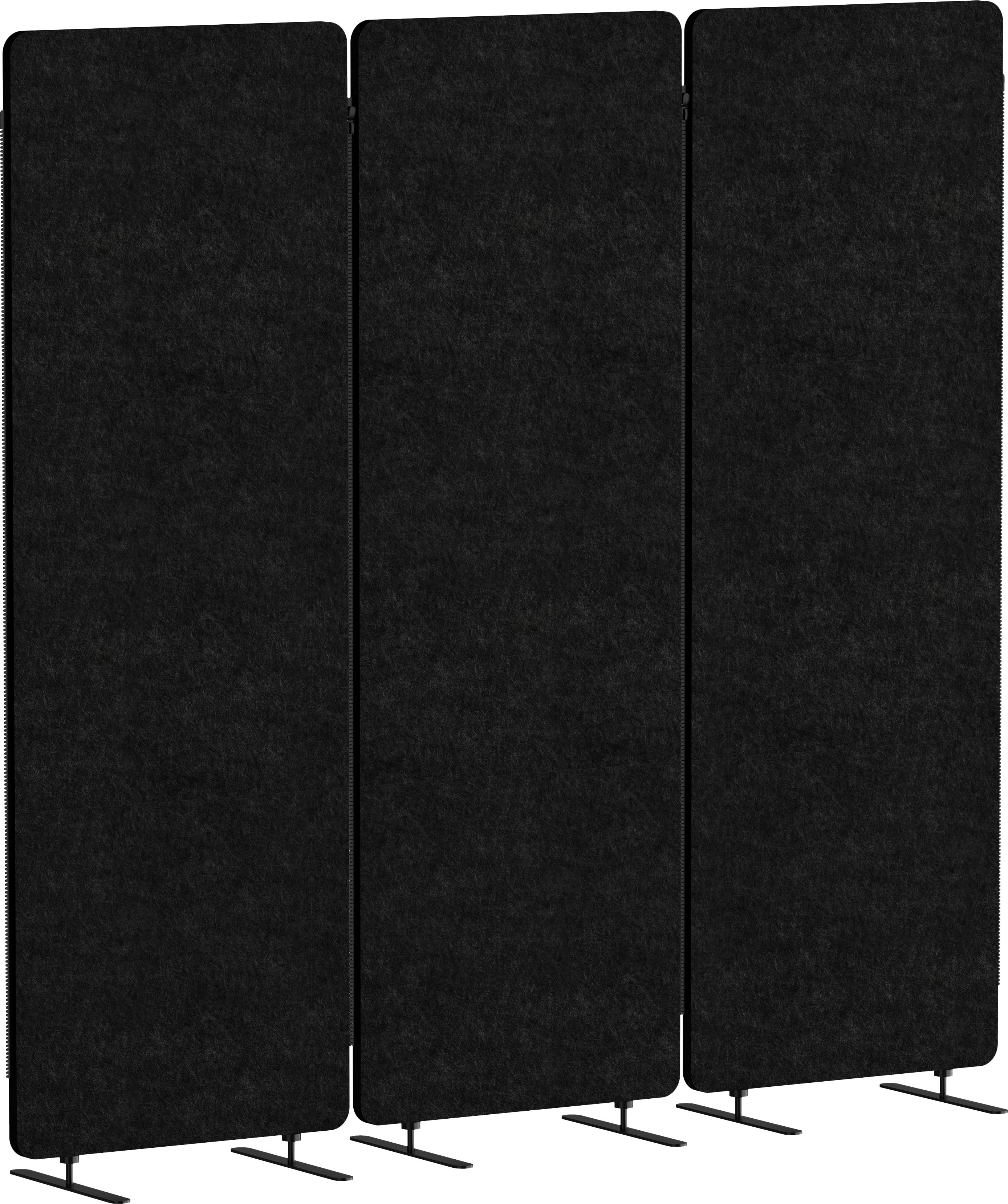 AlzaErgo Panel S11 Silent Stand Max set 3ks 180x60 cm černý
