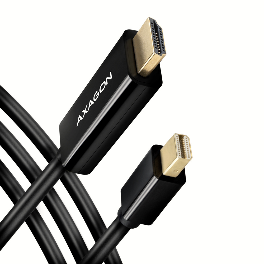 AXAGON RVDM-HI14C2 - Mini DisplayPort -> HDMI 1.4 kabel 1,8m, 4K/30Hz