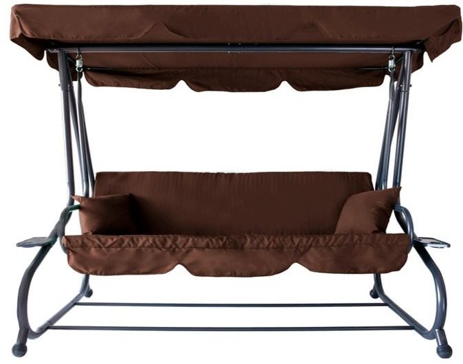 Aga Zahradní houpačka 2v1 GRANDLUX Dark Brown
