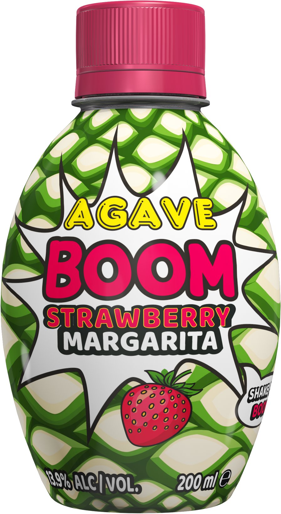 Agave Boom Strawberry Margarita 0,2 l, 13,9 % vol.