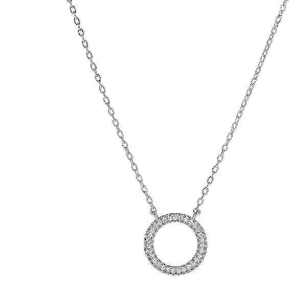 AGAIN Jewelry Stříbrný náhrdelník Kroužek AJNA0019 (Ag925/1000, 2,77 g)