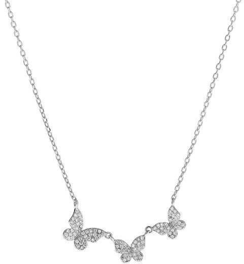 AGAIN Jewelry Stříbrný náhrdelník s motýlky AJNA0023 (Ag925/1000, 3,07 g)