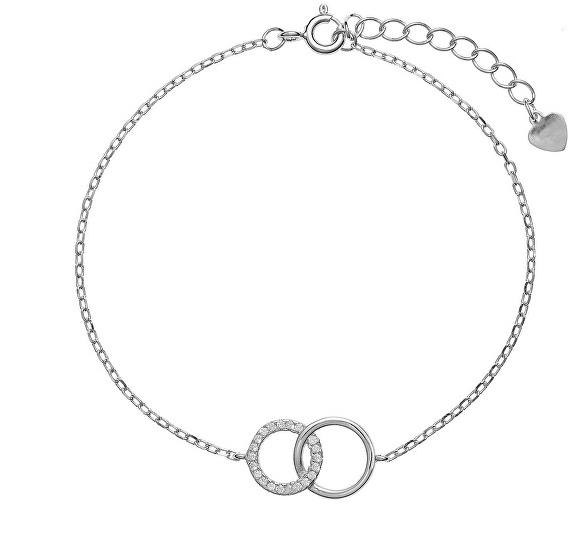 AGAIN Jewelry Stříbrný náramek s propojenými kroužky AJNR0003 (Ag925/1000, 2,01 g)