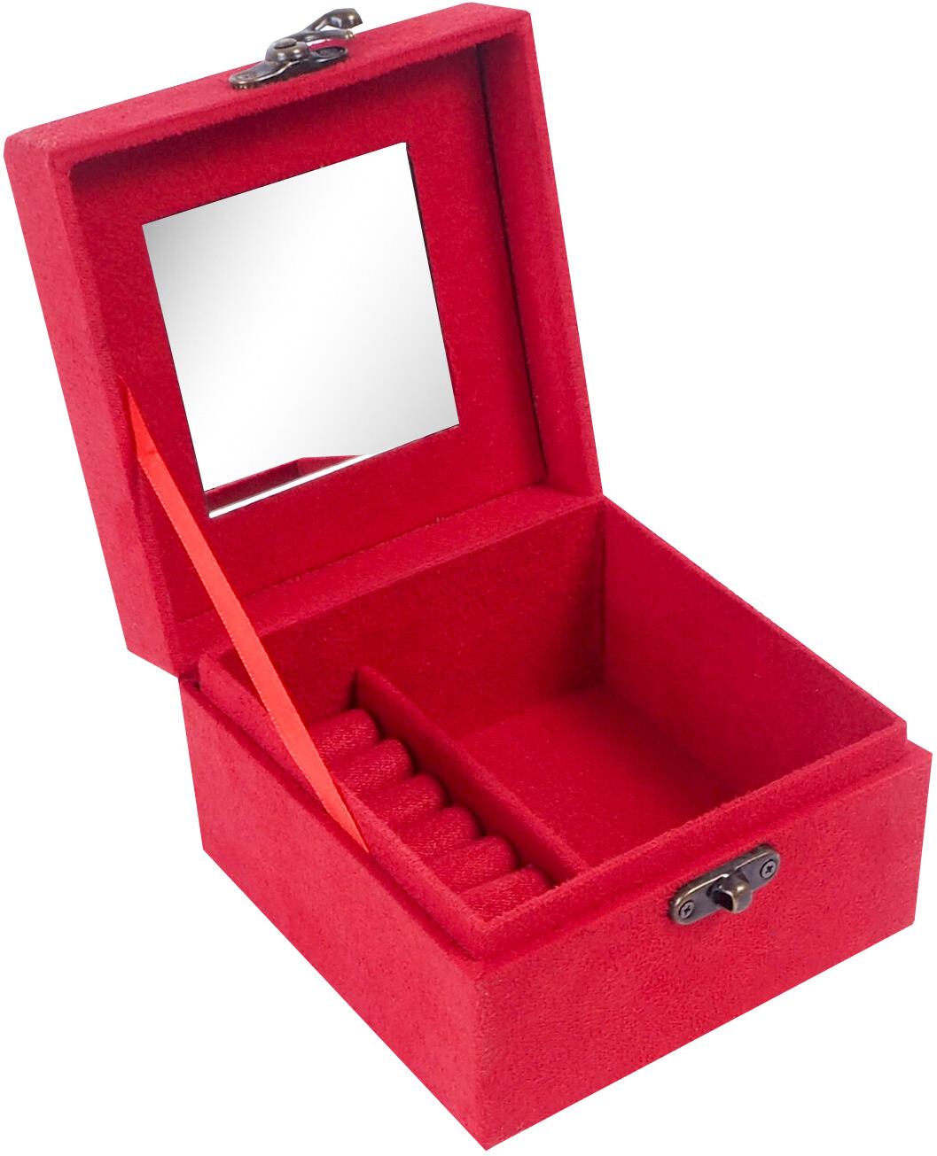 Aga Šperkovnice 12,2 × 12,2 × 8,5 cm červená