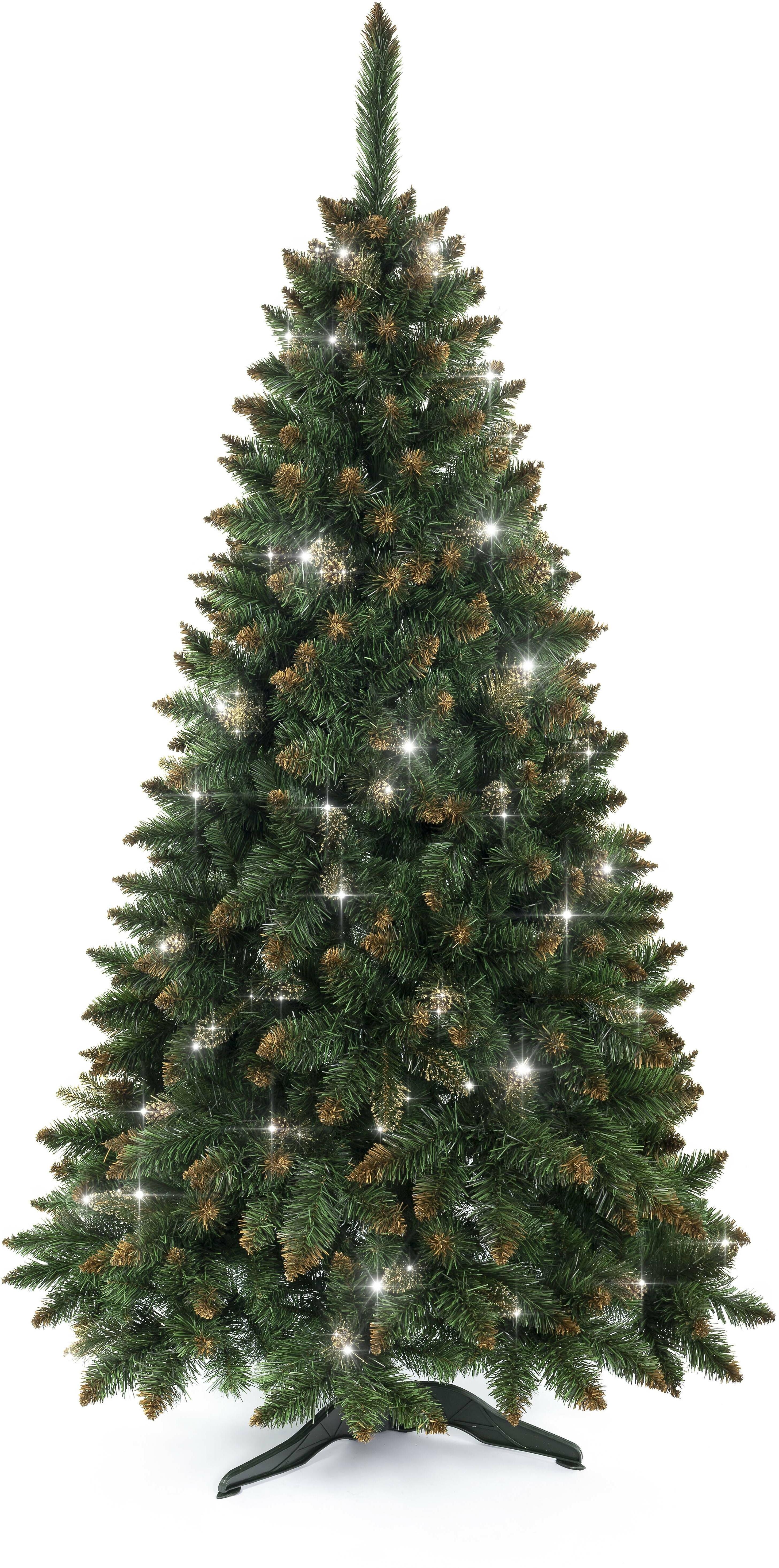 Aga Vánoční stromeček Borovice 180 cm Crystal zlatá