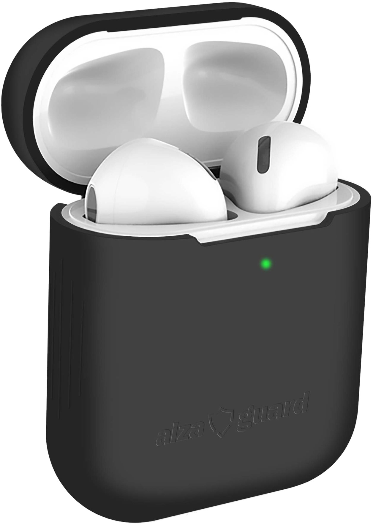 AlzaGuard Skinny Silicone Case pro AirPods 1. a 2. generace černé