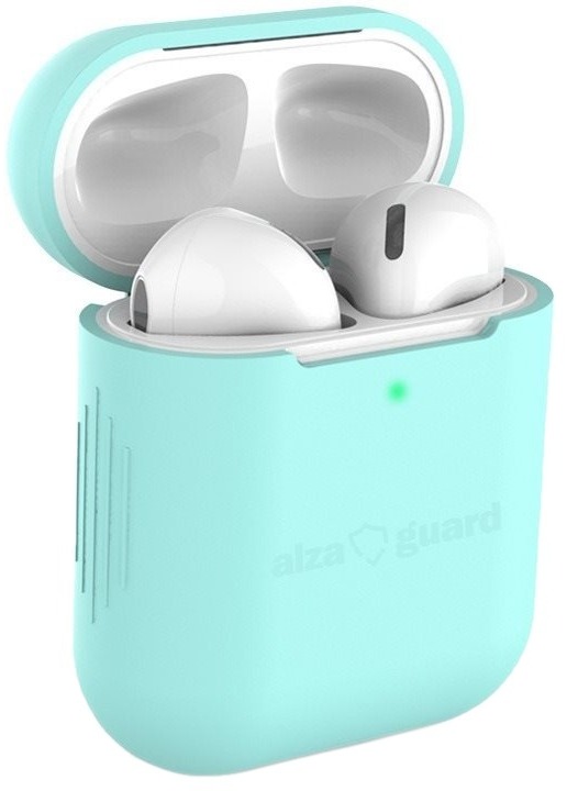AlzaGuard Skinny Silicone Case pro AirPods 1. a 2. generace zelené
