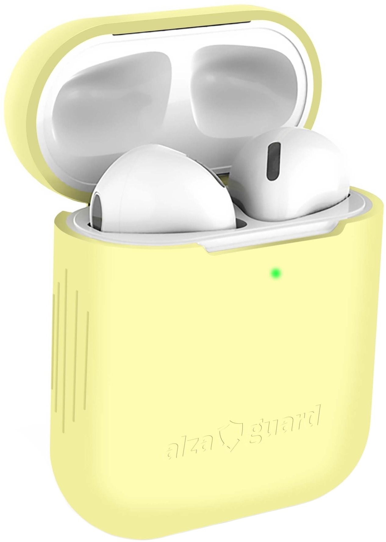 AlzaGuard Skinny Silicone Case pro AirPods 1. a 2. generace žluté