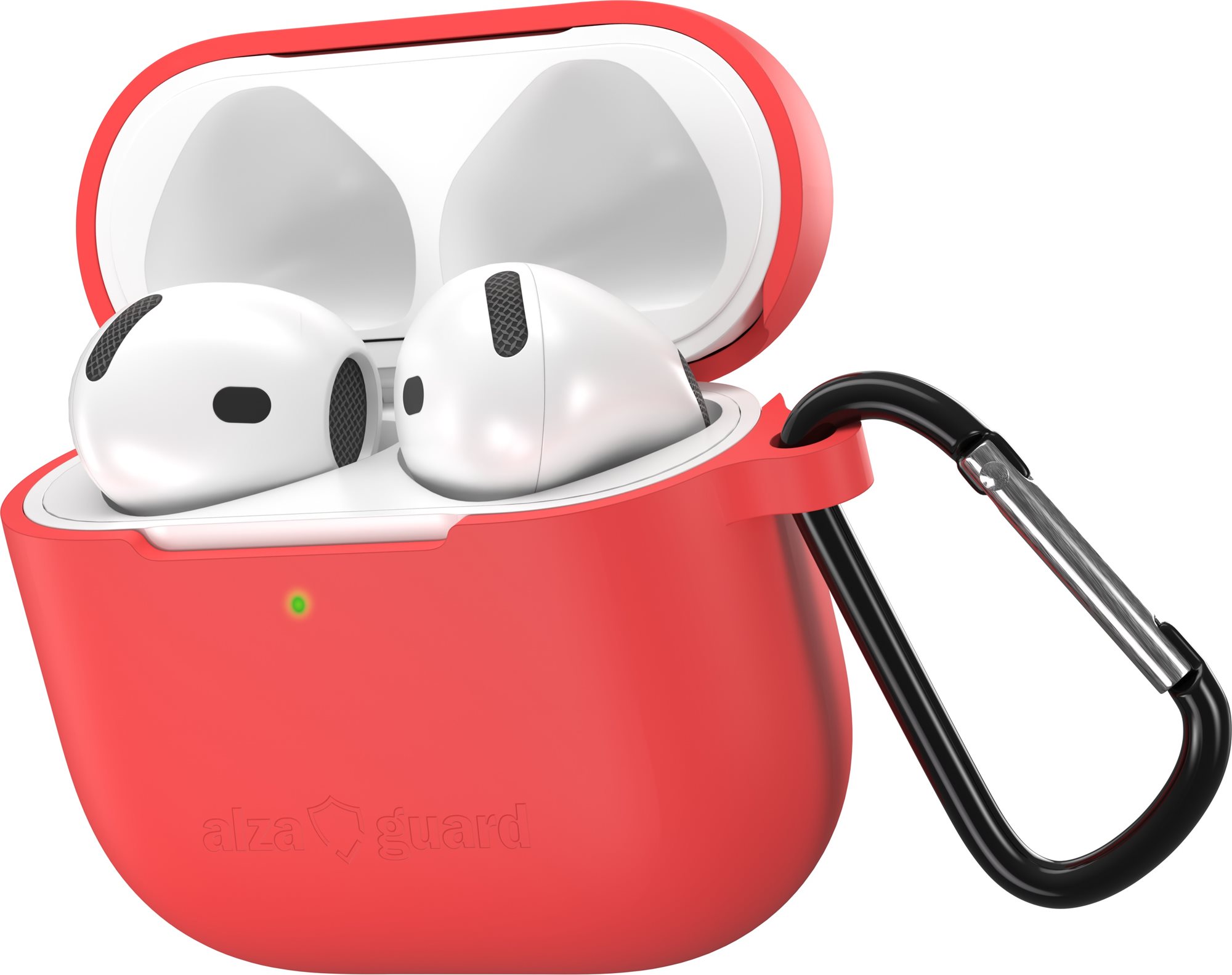 AlzaGuard Skinny Silicone Case pro Airpods 4 červené