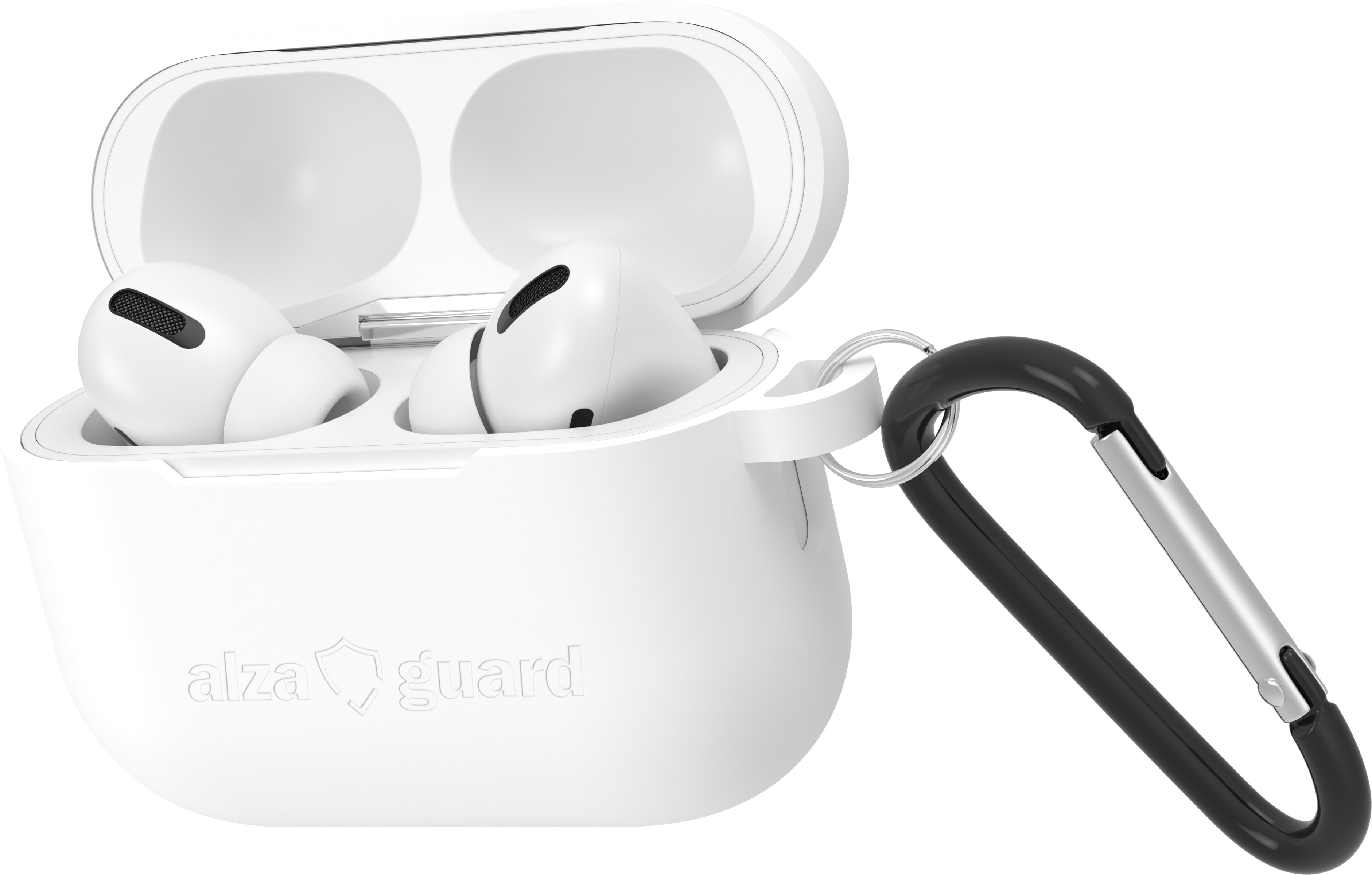AlzaGuard Skinny Silicone Case pro Airpods Pro 3 bílé
