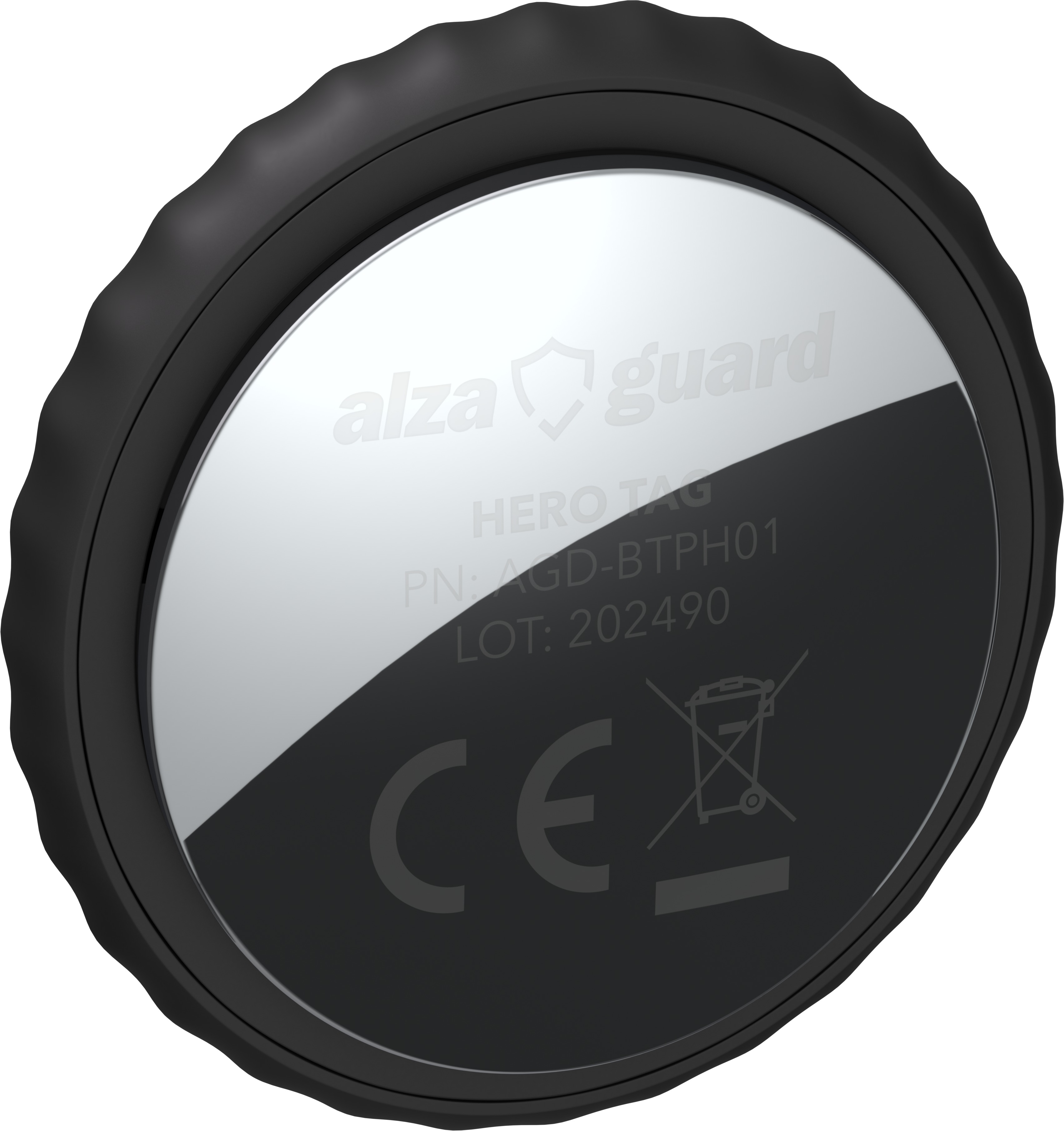 AlzaGuard Premium Hero Tag with FindMy černý