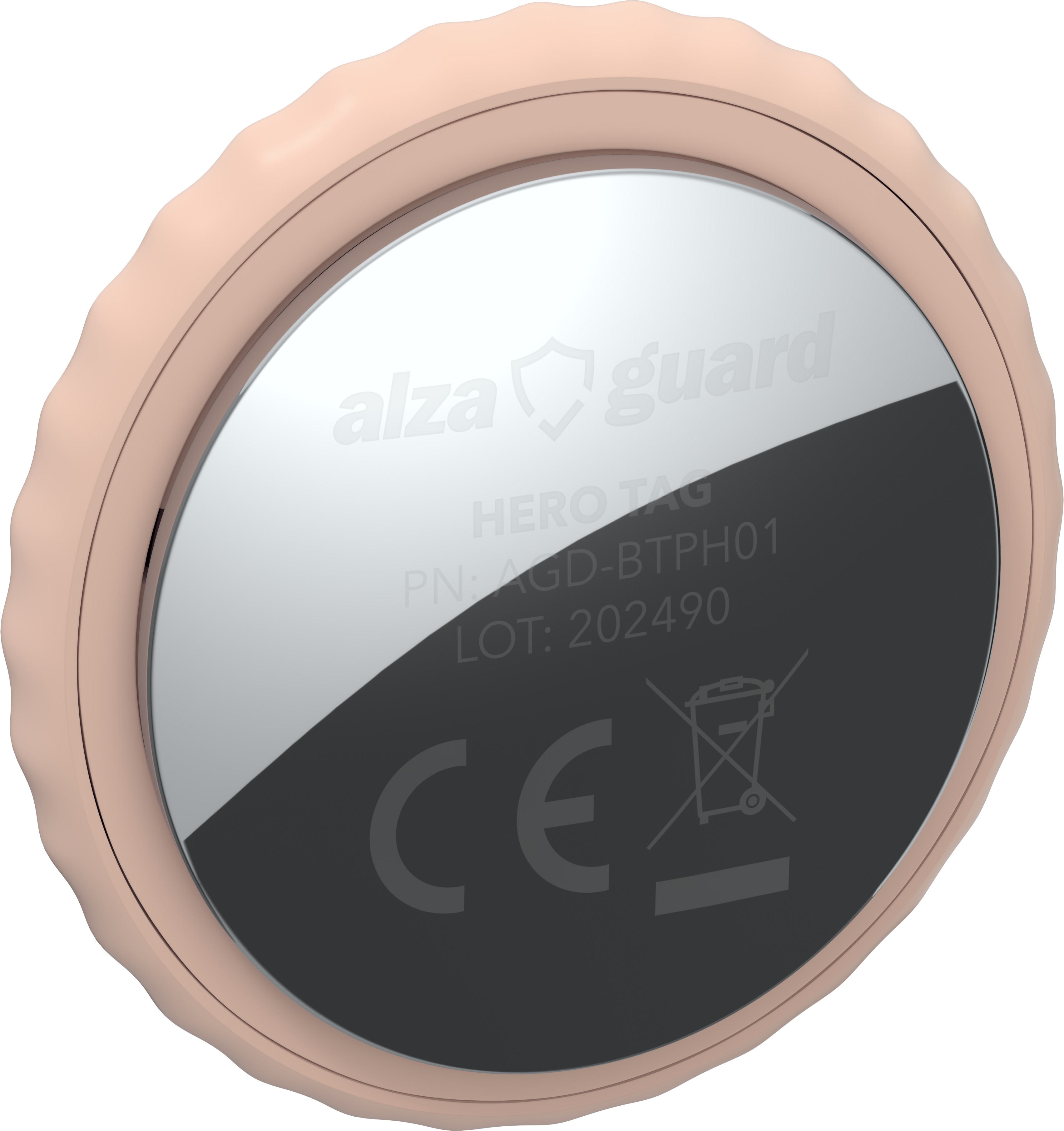 AlzaGuard Premium Hero Tag with FindMy růžový