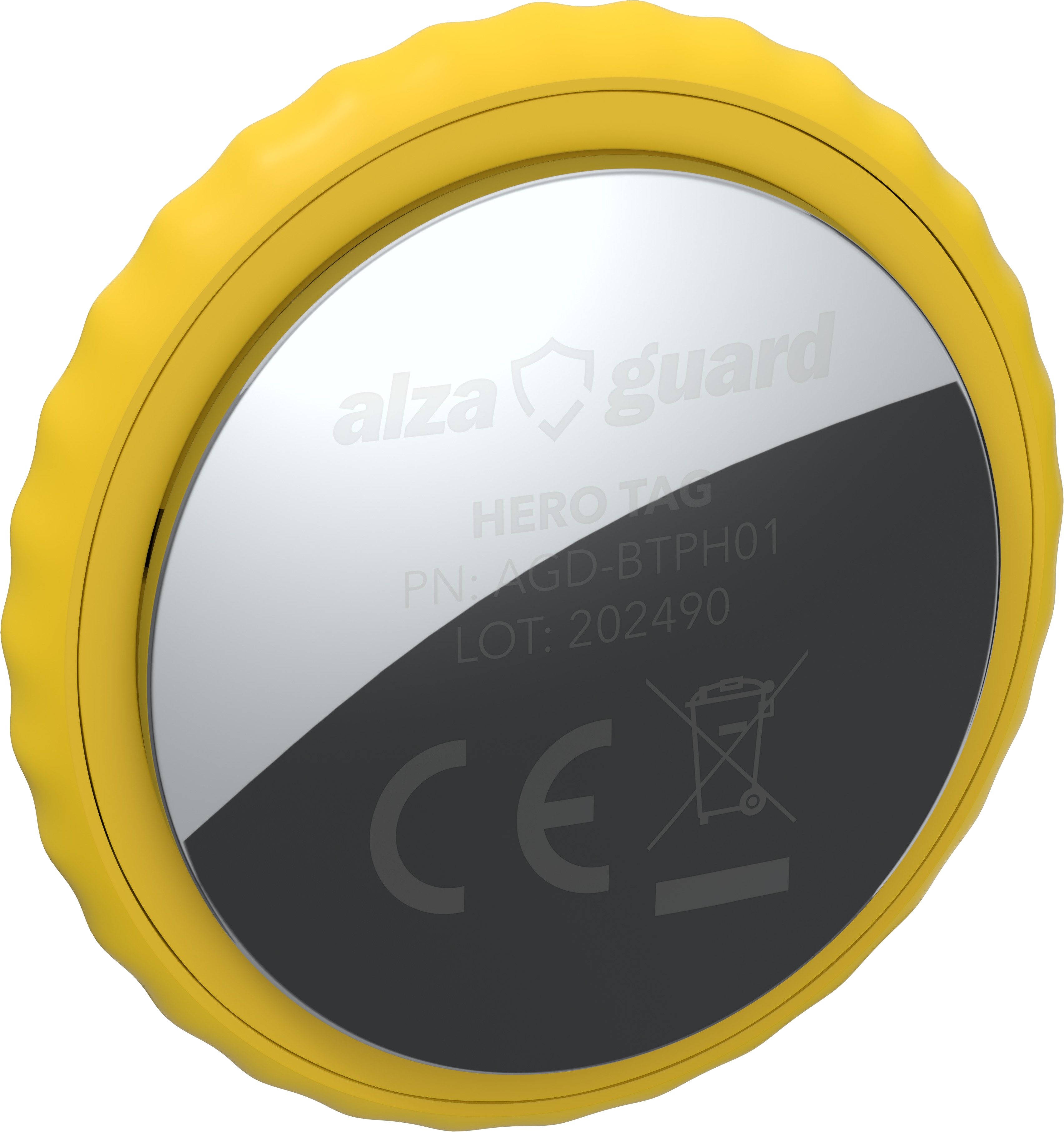 AlzaGuard Premium Hero Tag with FindMy žlutý