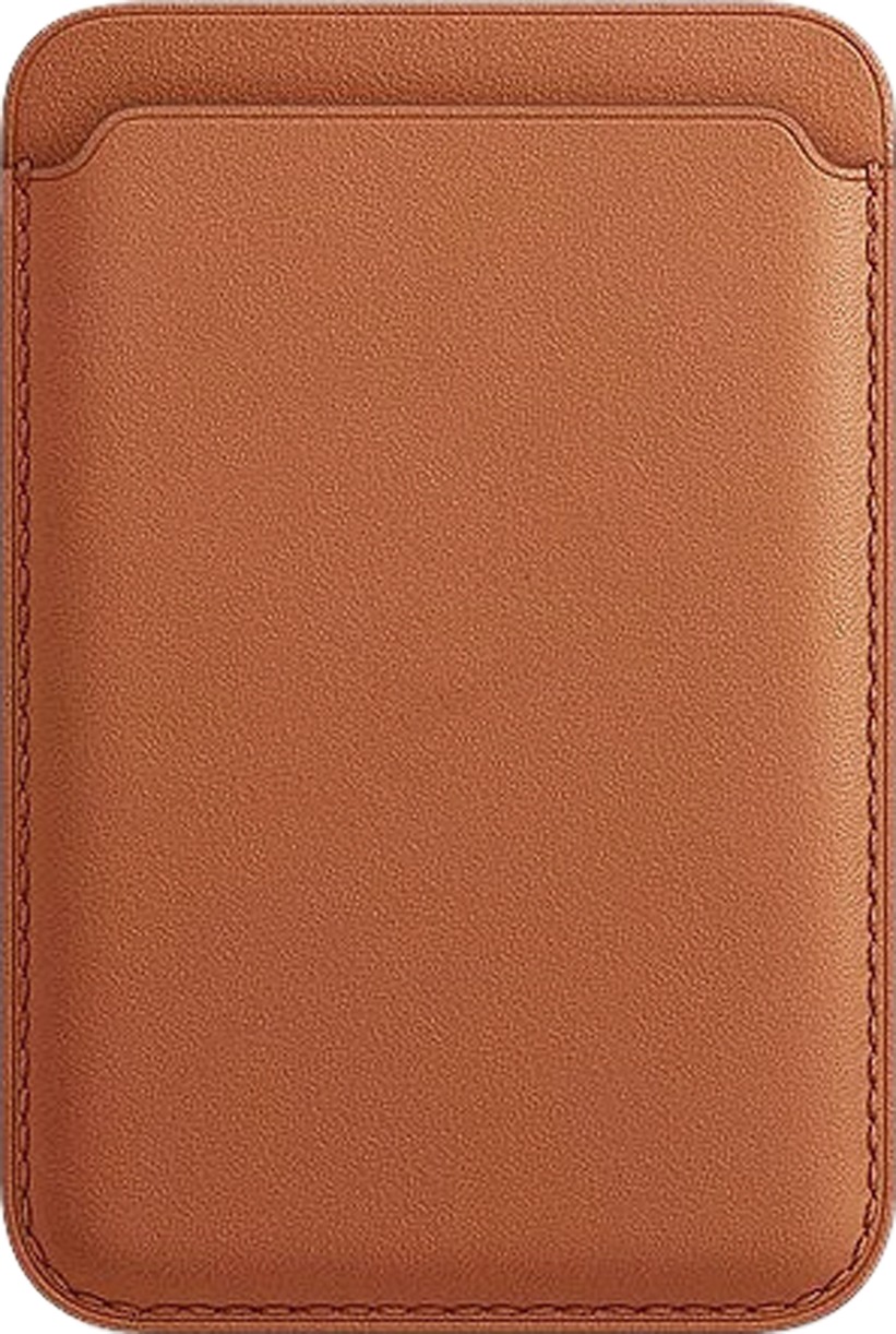 AlzaGuard Genuine Leather Wallet Compatible with Magsafe sedlově hnědá
