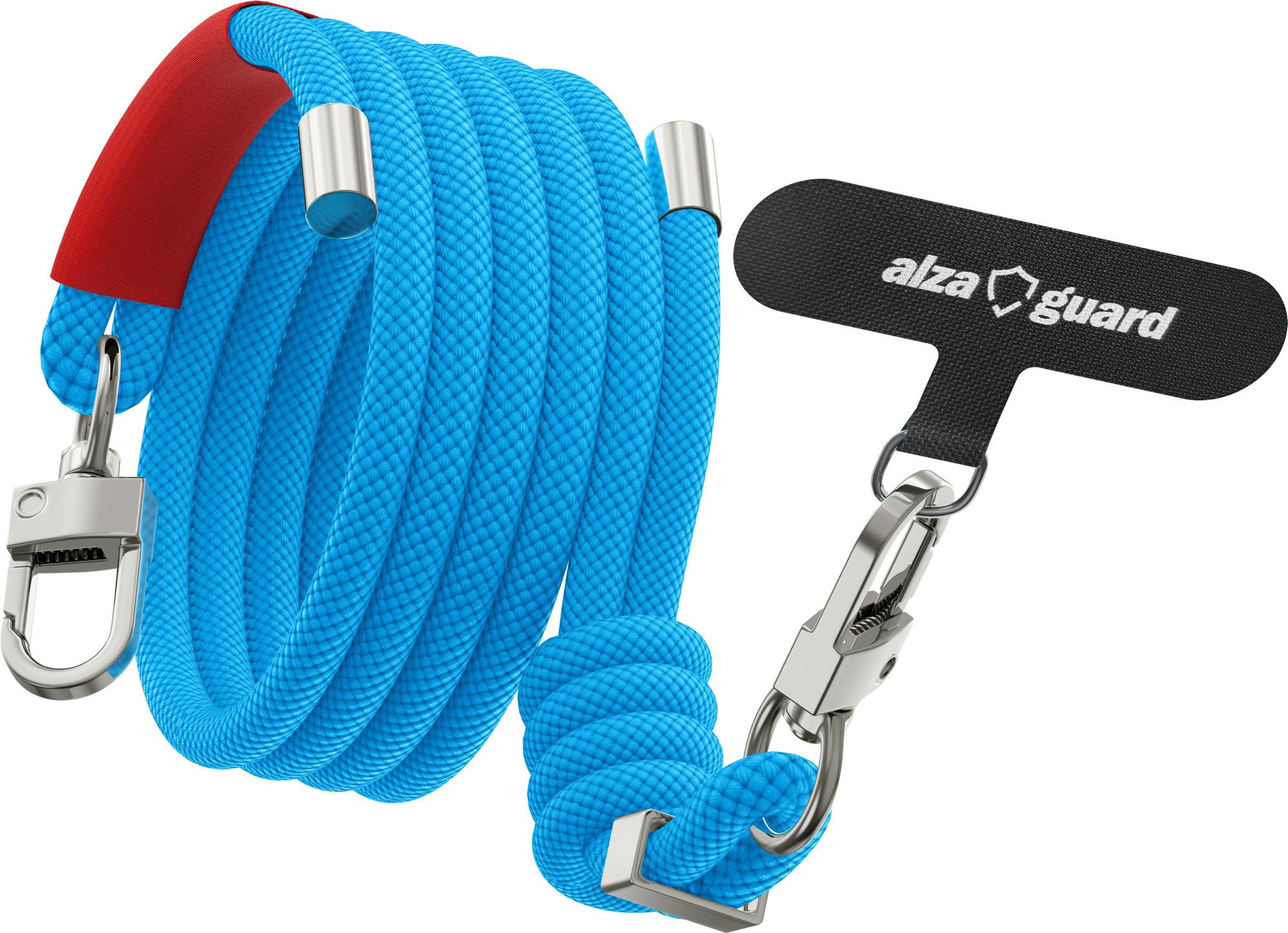 AlzaGuard Universal Adjustable Lanyard - světle modrá
