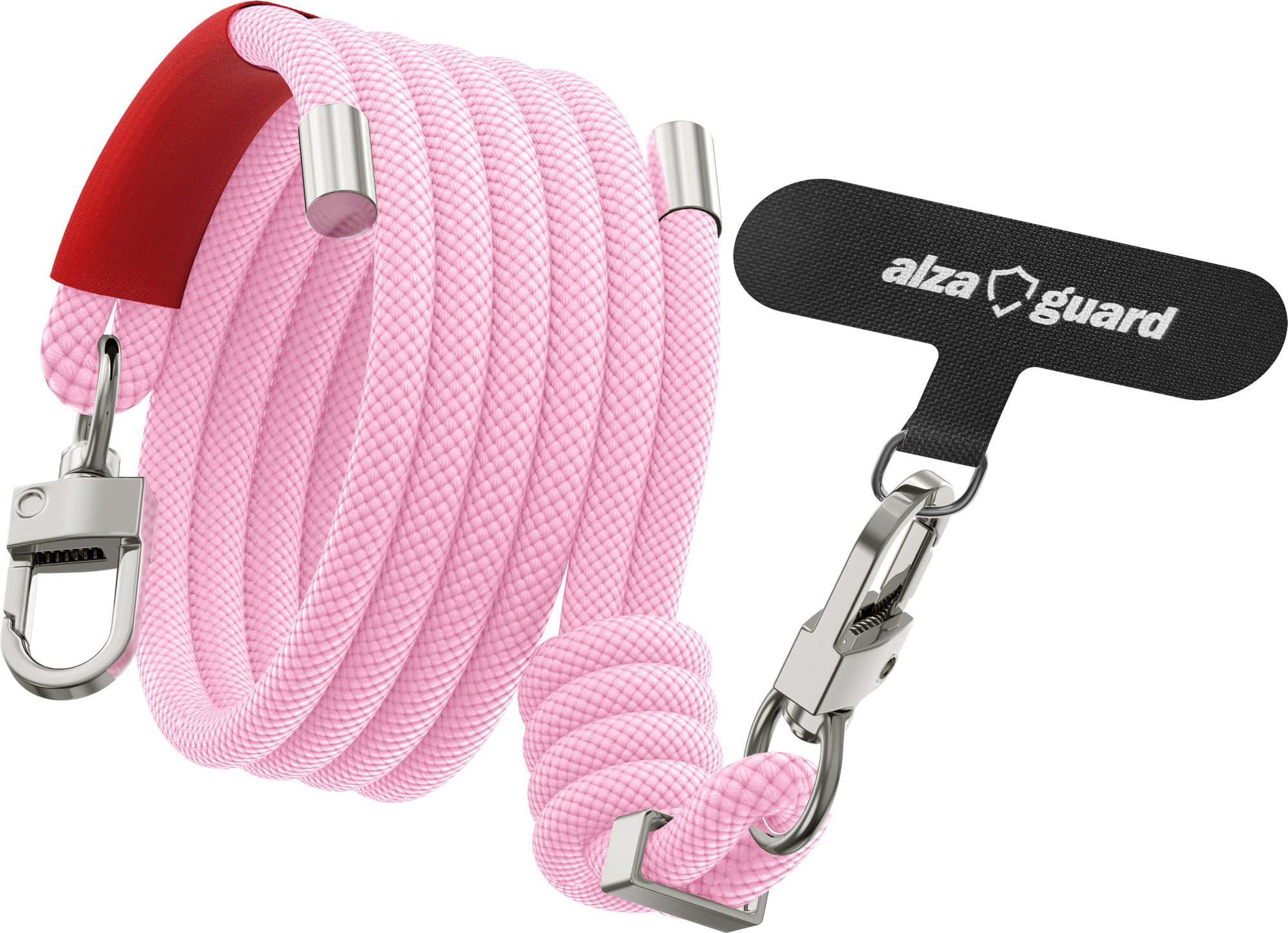 AlzaGuard Universal Adjustable Lanyard - růžová