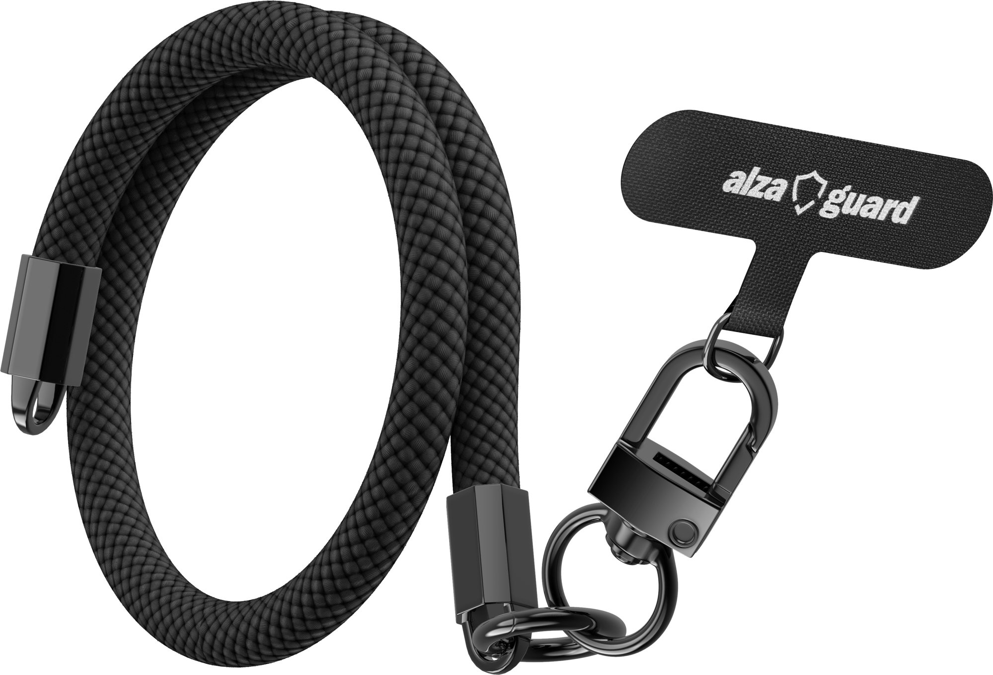 AlzaGuard Universal Lanyard Essential Short - černá