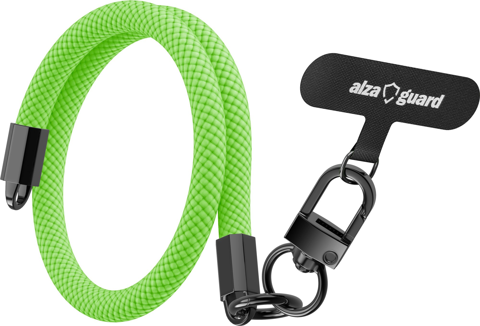 AlzaGuard Universal Lanyard Essential Short - zelená