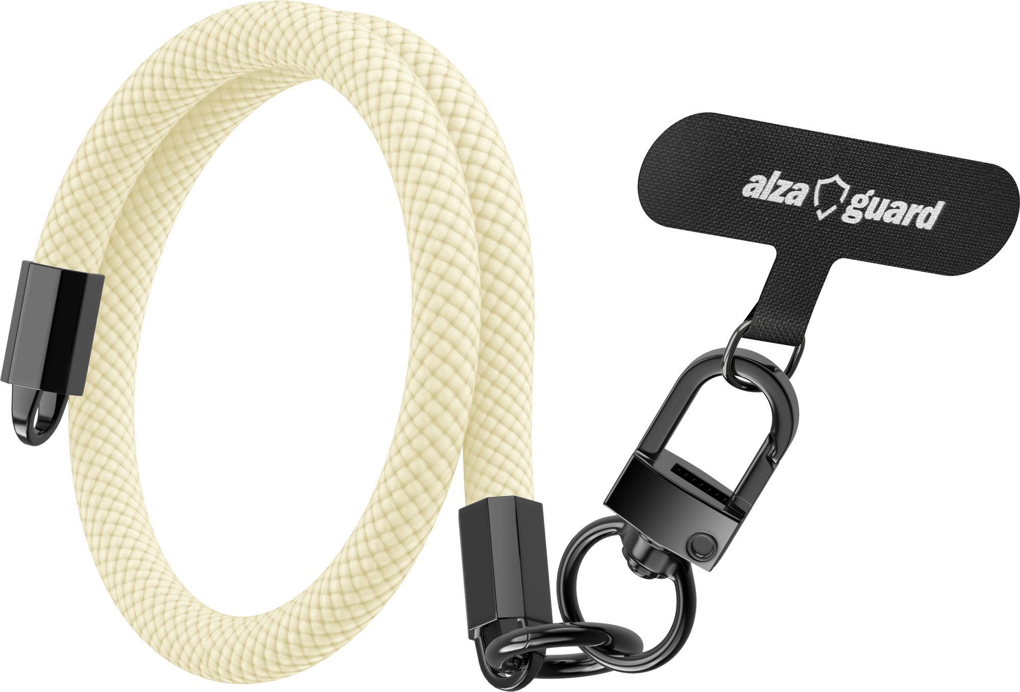 AlzaGuard Universal Lanyard Essential Short - béžová