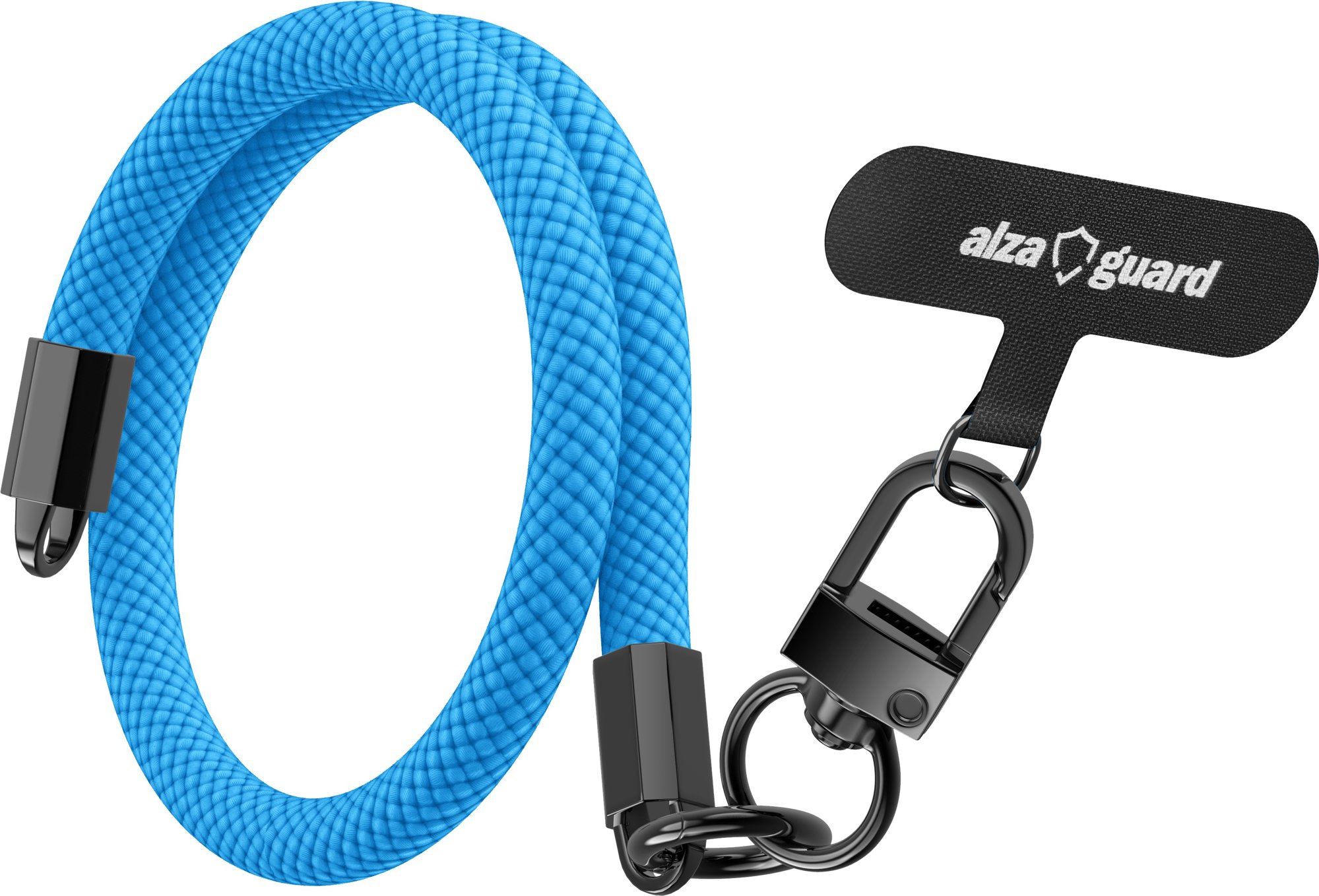 AlzaGuard Universal Lanyard Essential Short - světle modrá