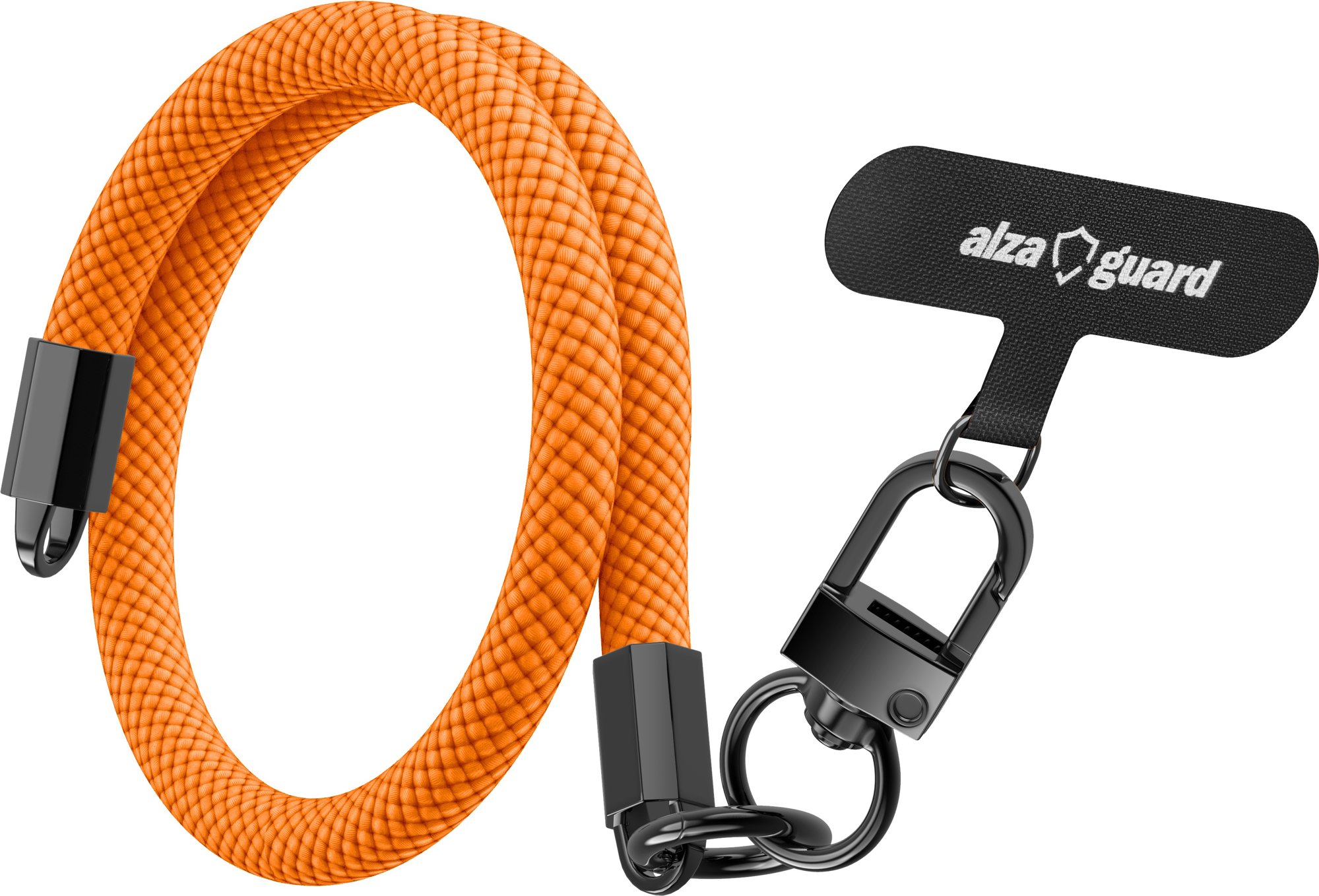 AlzaGuard Universal Lanyard Essential Short - oranžová