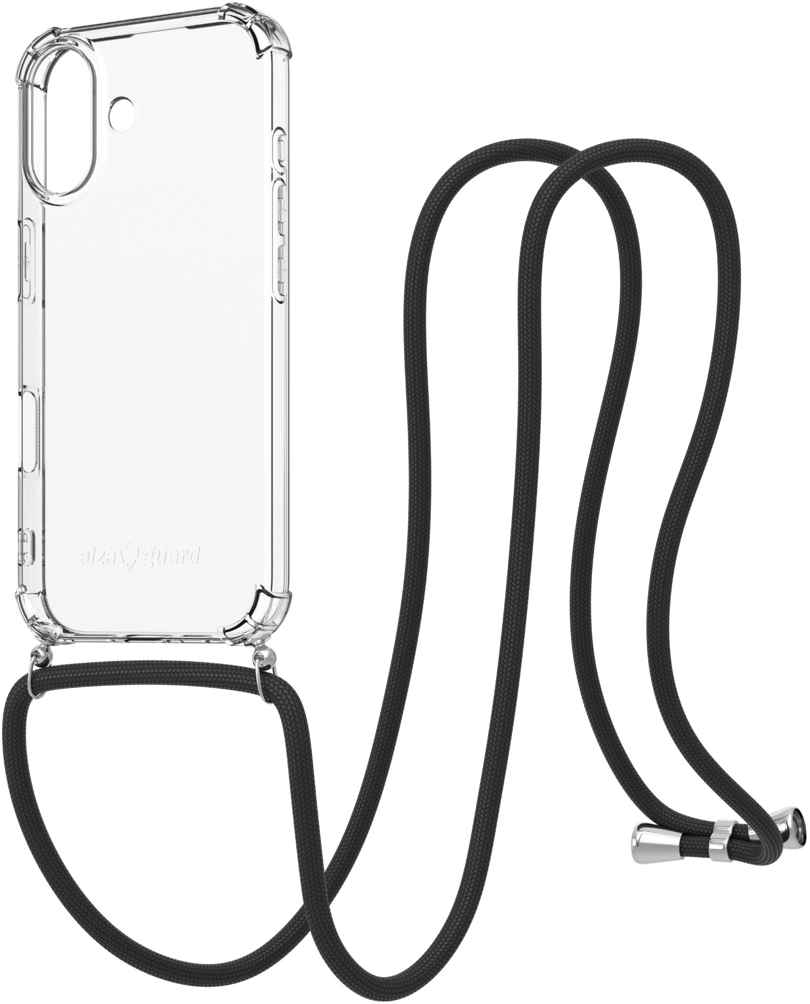 AlzaGuard Luxe Lanyard Case pro iPhone 17 černý