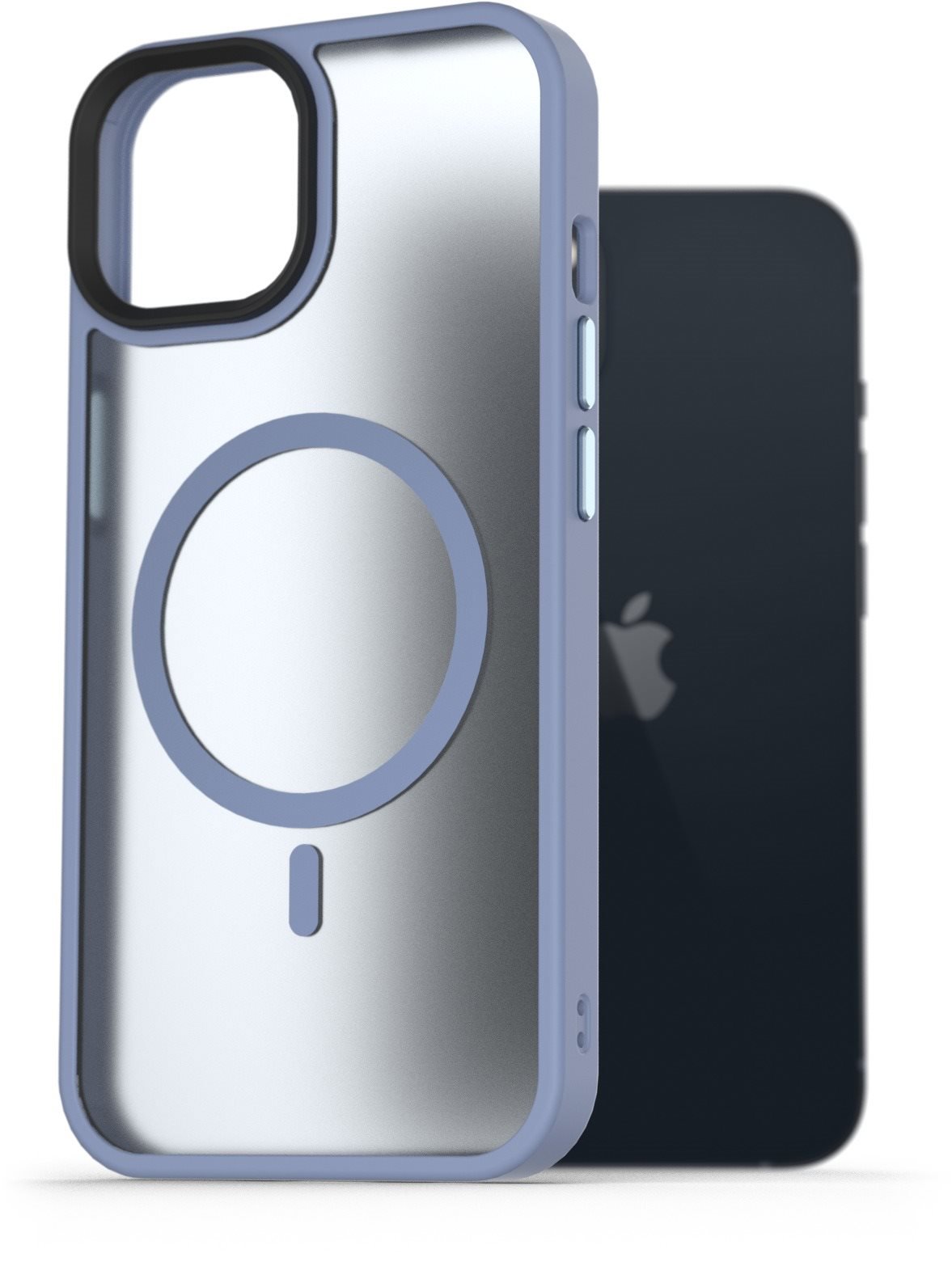 AlzaGuard Matte Case Compatible with MagSafe pro iPhone 13 světle modrý