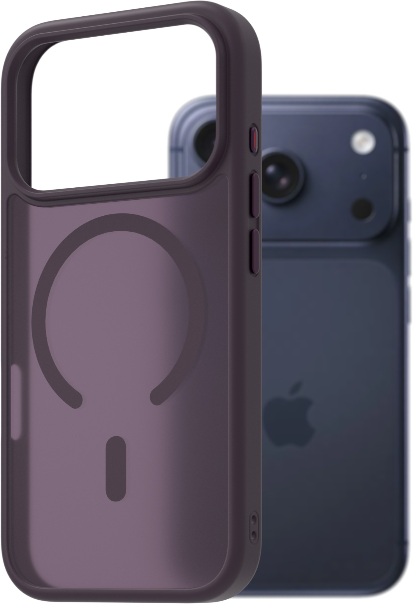 AlzaGuard Matte Case Compatible with Magsafe pro iPhone 17 Pro / 18 Pro tmavě fialový