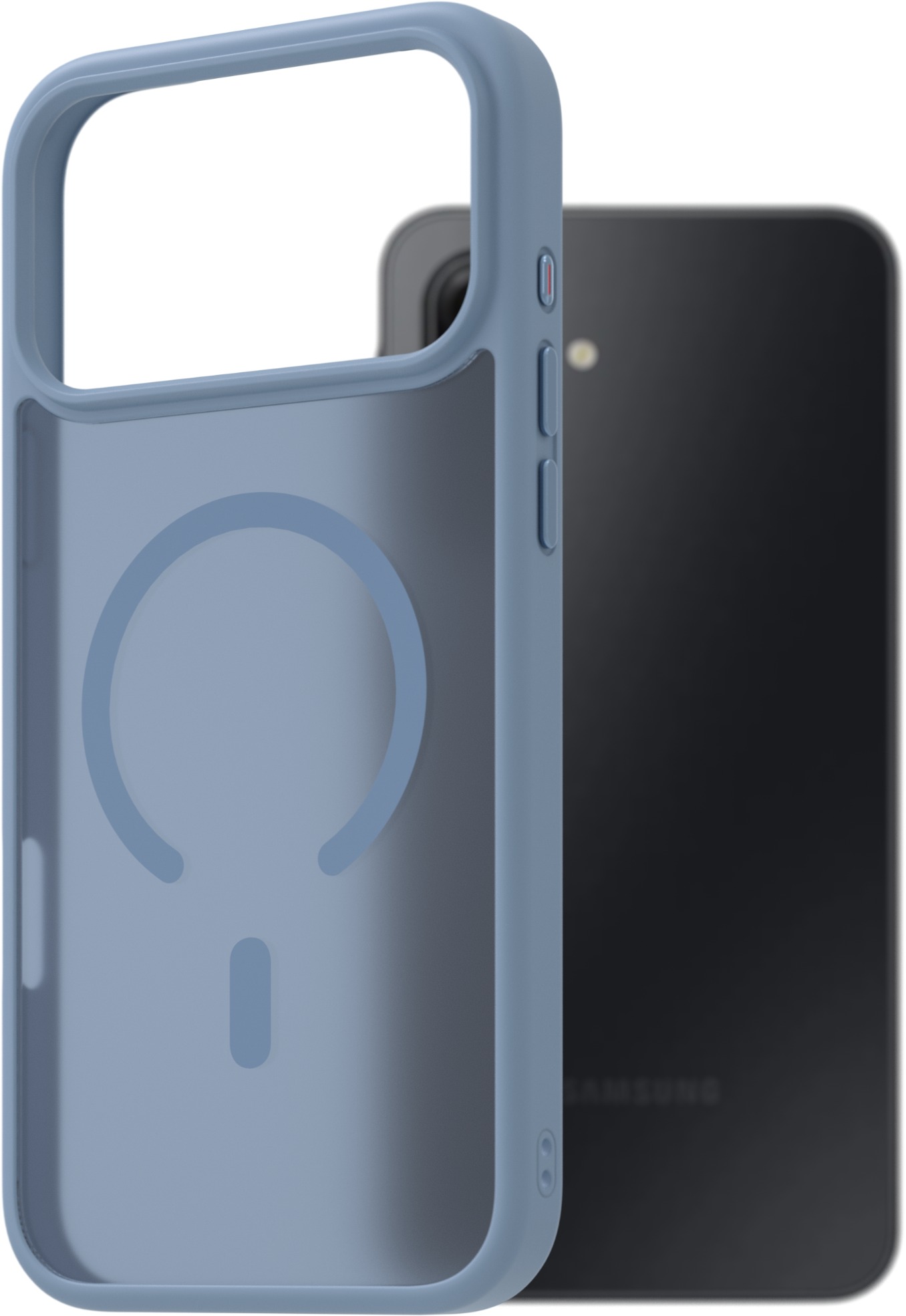 AlzaGuard Matte Case Compatible with MagSafe pro iPhone 17 Pro Max / 18 Pro Max světle modrý