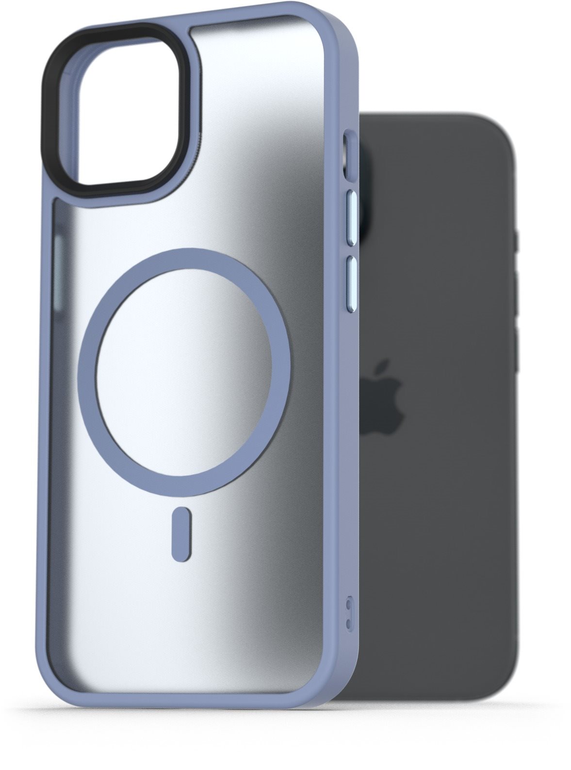 AlzaGuard Matte Case Compatible with MagSafe pro iPhone 15 světle modrý