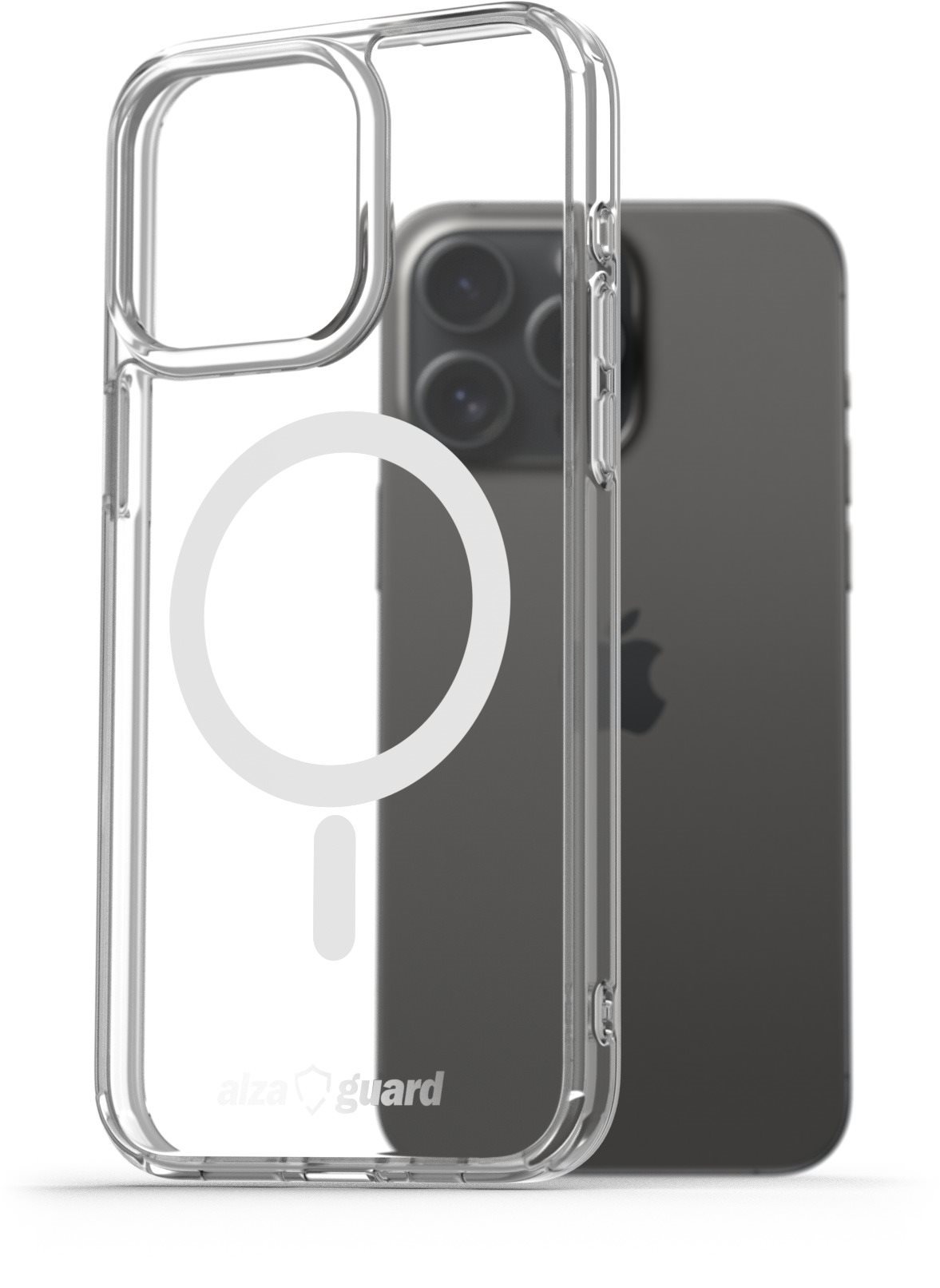 AlzaGuard Crystal Clear TPU Case Compatible with Magsafe pro iPhone 15 Pro Max