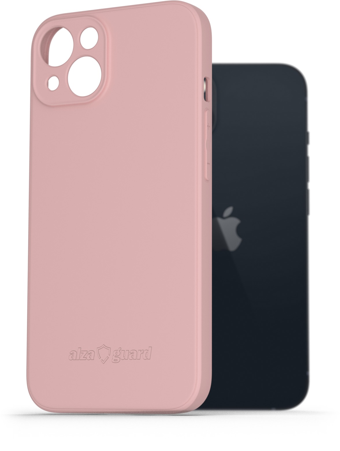 AlzaGuard Matte TPU Case pro iPhone 13 růžový