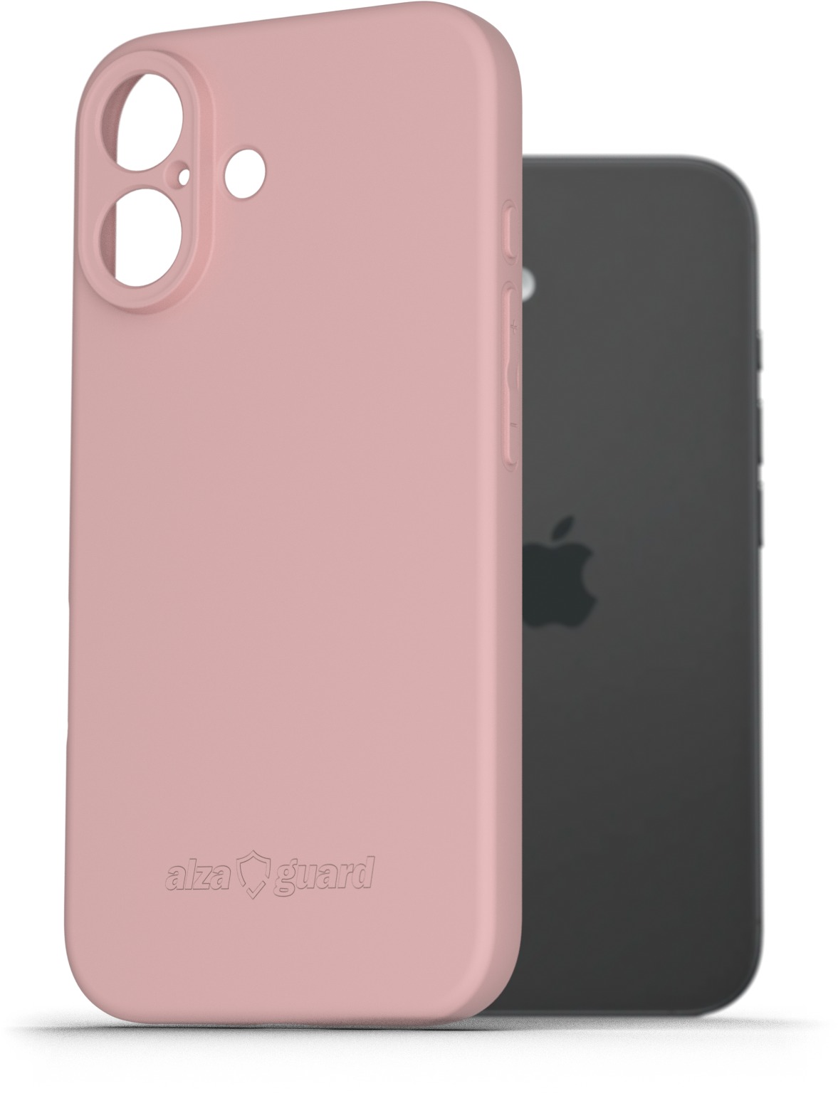AlzaGuard Matte TPU Case pro iPhone 16 růžový