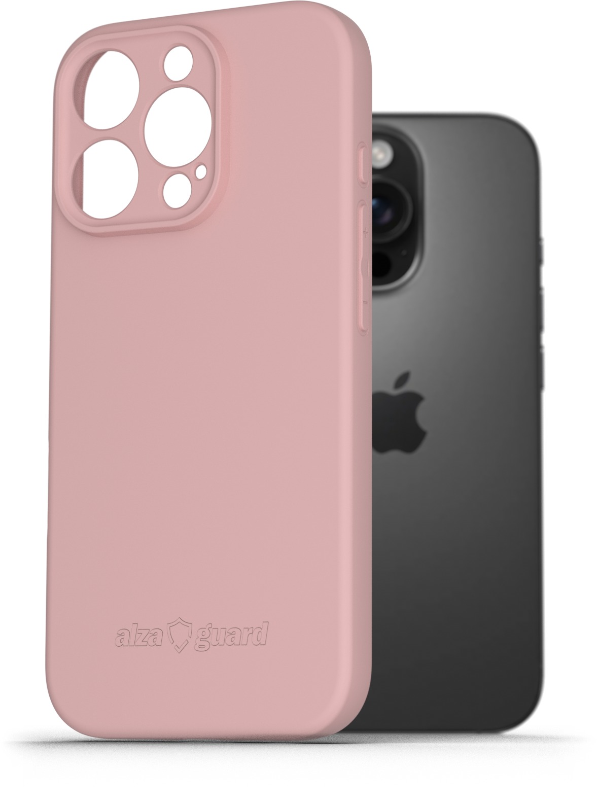AlzaGuard Matte TPU Case pro iPhone 16 Pro růžový